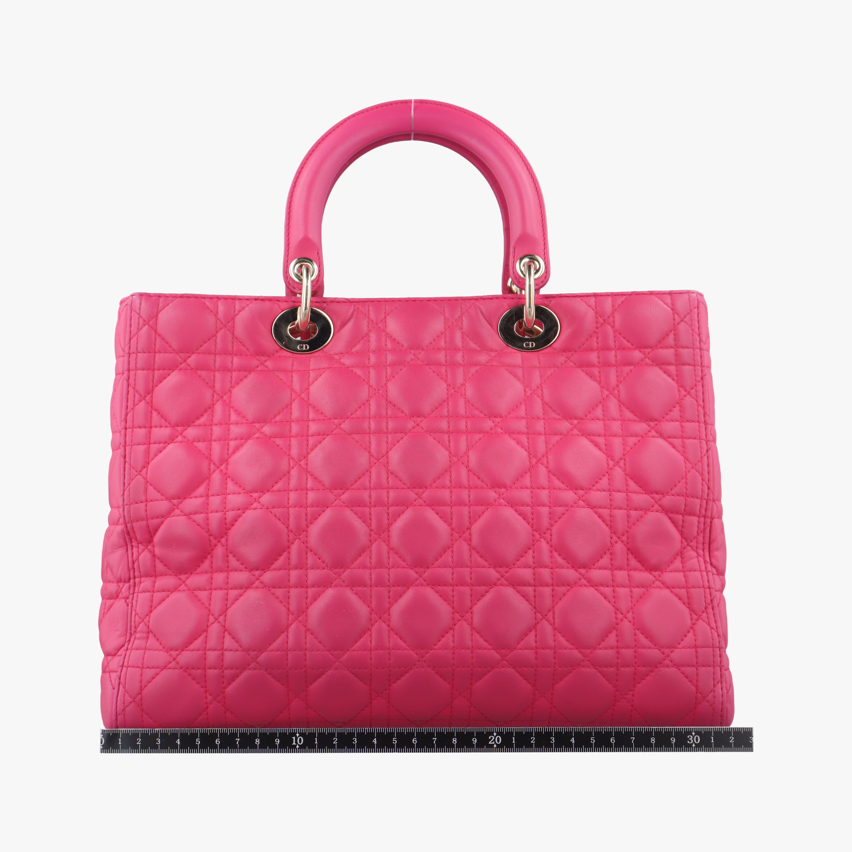 Pre-owned Christian Dior Lady Dior Rose lambskin  shoulderbag | stylenewstar