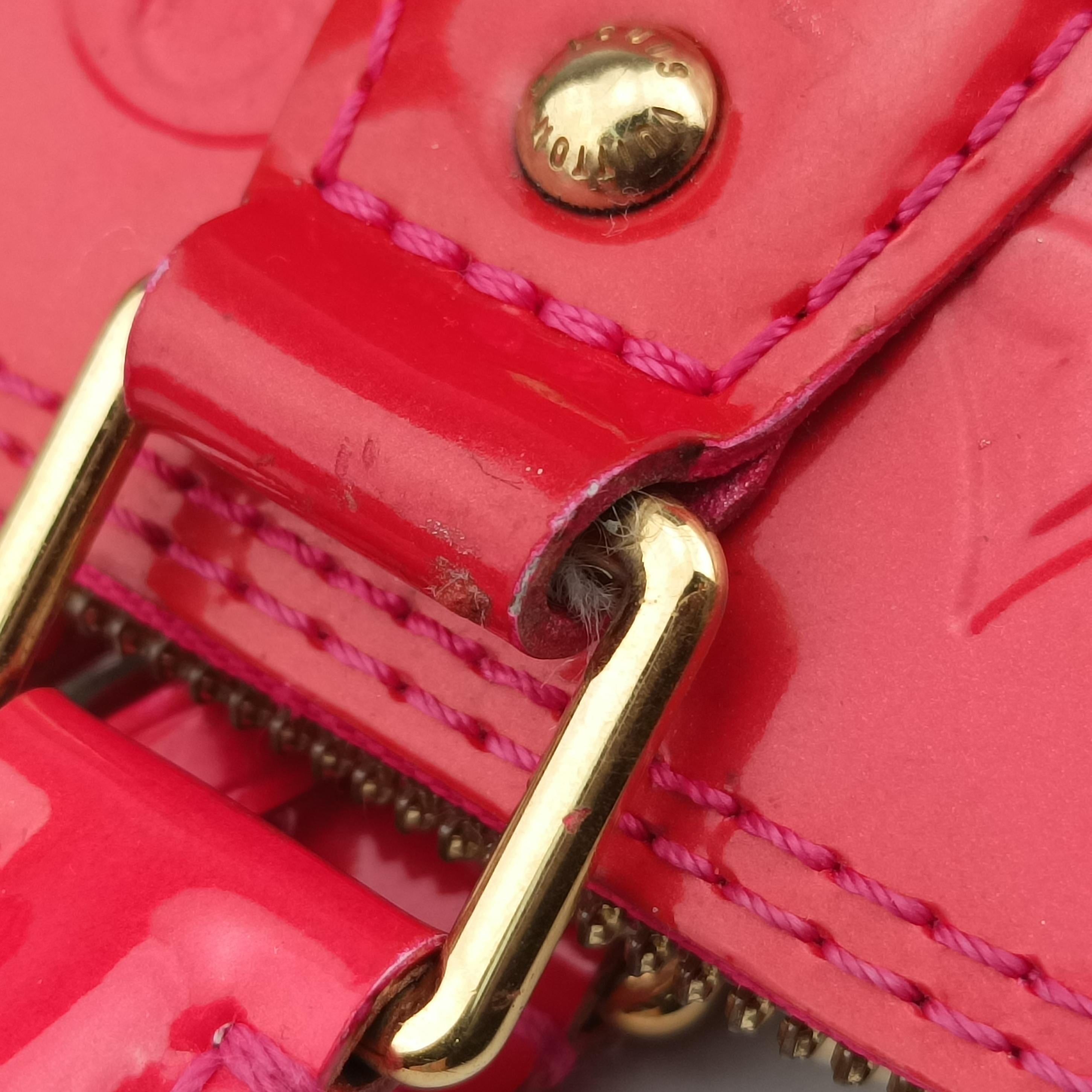 Pre-owned Louis Vuitton Alma GM Rose Pop Vernis M93625 handbag | stylenewstar