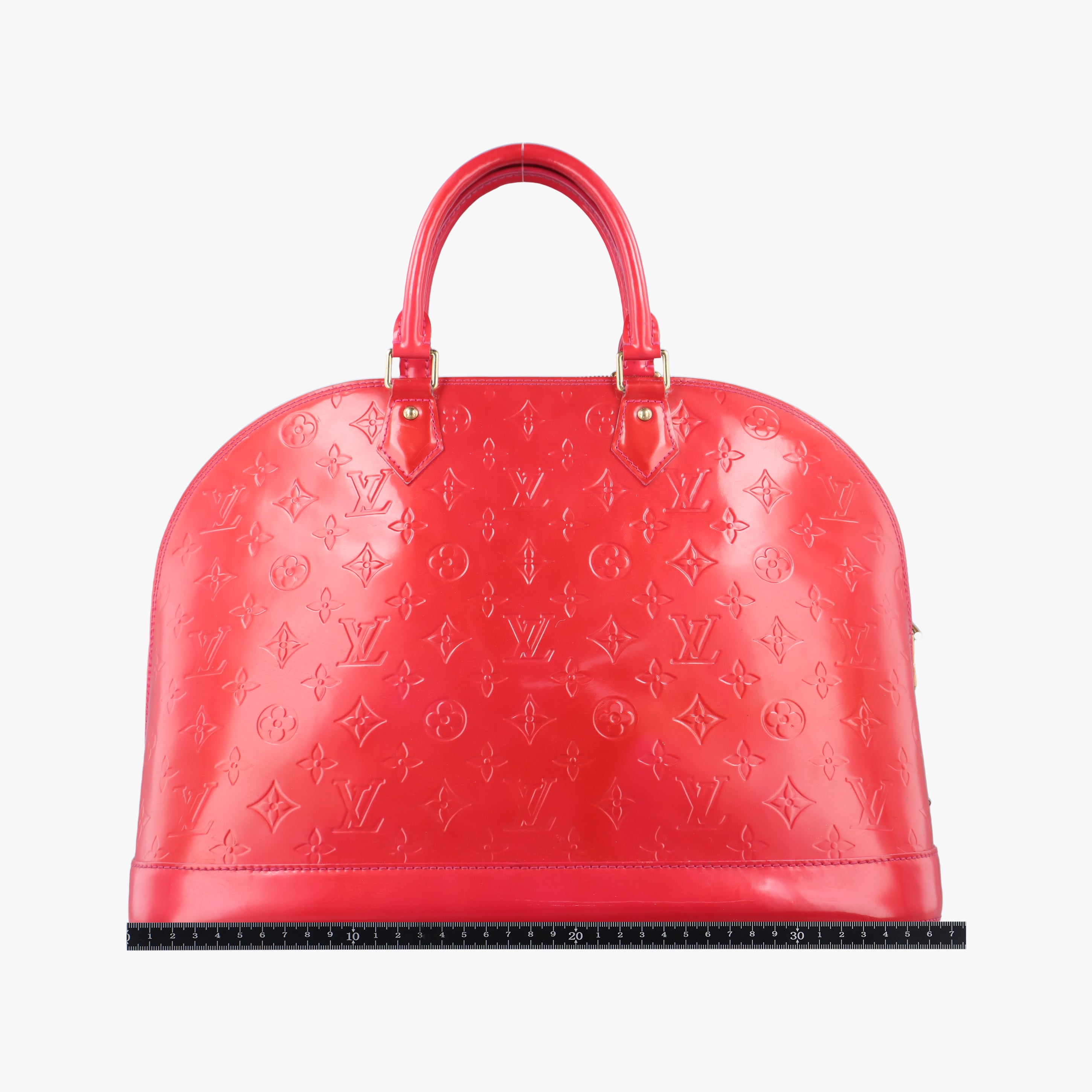 Pre-owned Louis Vuitton Alma GM Rose Pop Vernis M93625 handbag | stylenewstar
