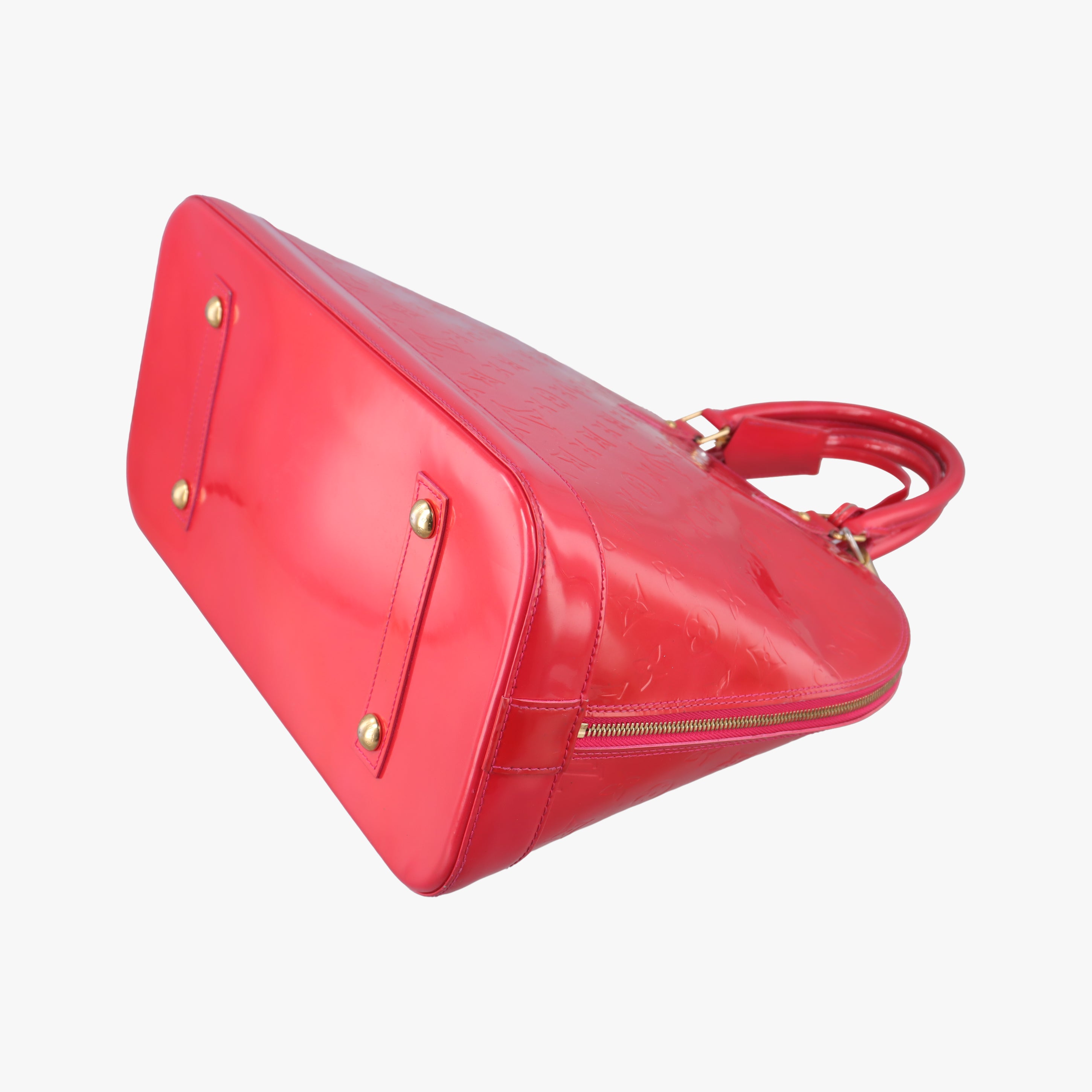 Pre-owned Louis Vuitton Alma GM Rose Pop Vernis M93625 handbag | stylenewstar