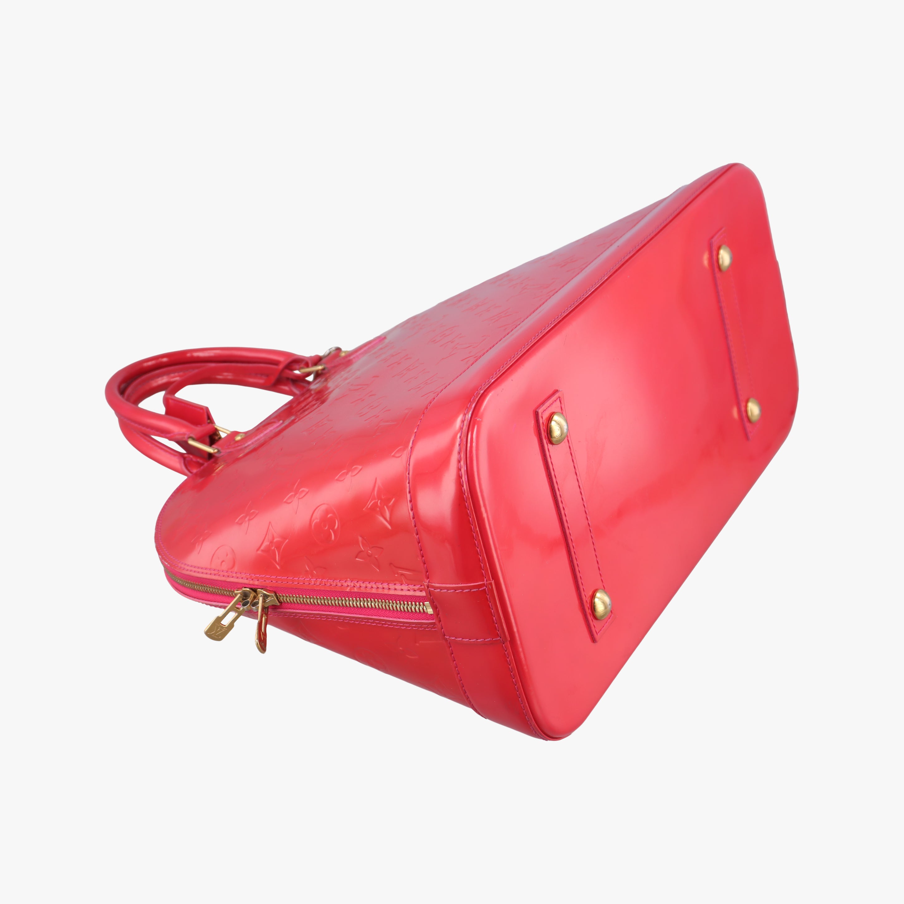 Pre-owned Louis Vuitton Alma GM Rose Pop Vernis M93625 handbag | stylenewstar