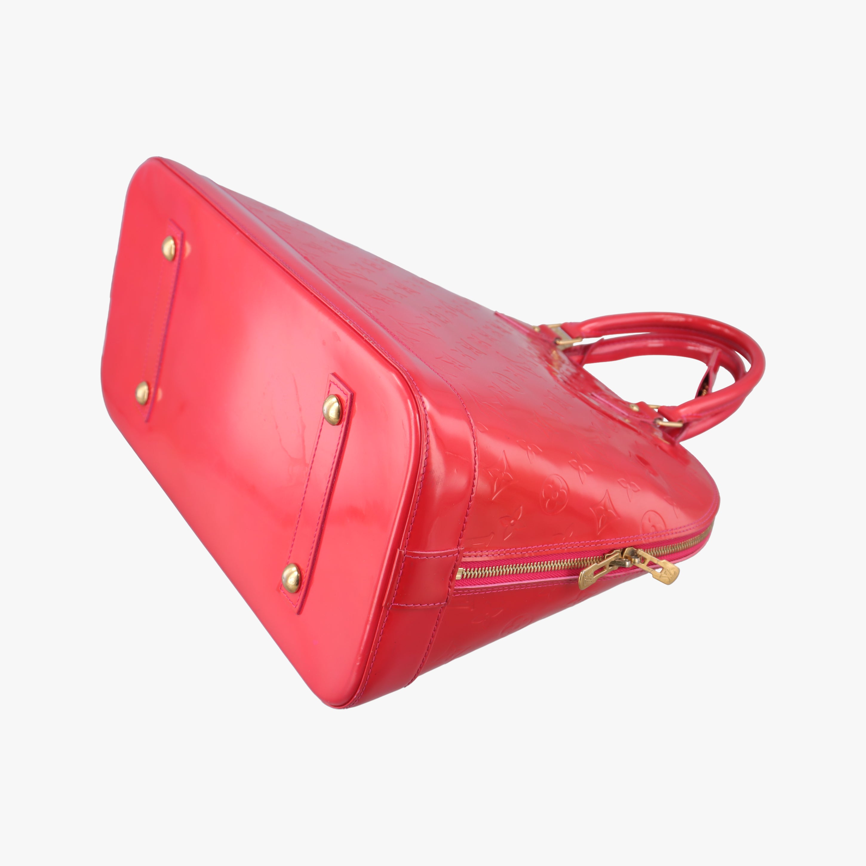 Pre-owned Louis Vuitton Alma GM Rose Pop Vernis M93625 handbag | stylenewstar