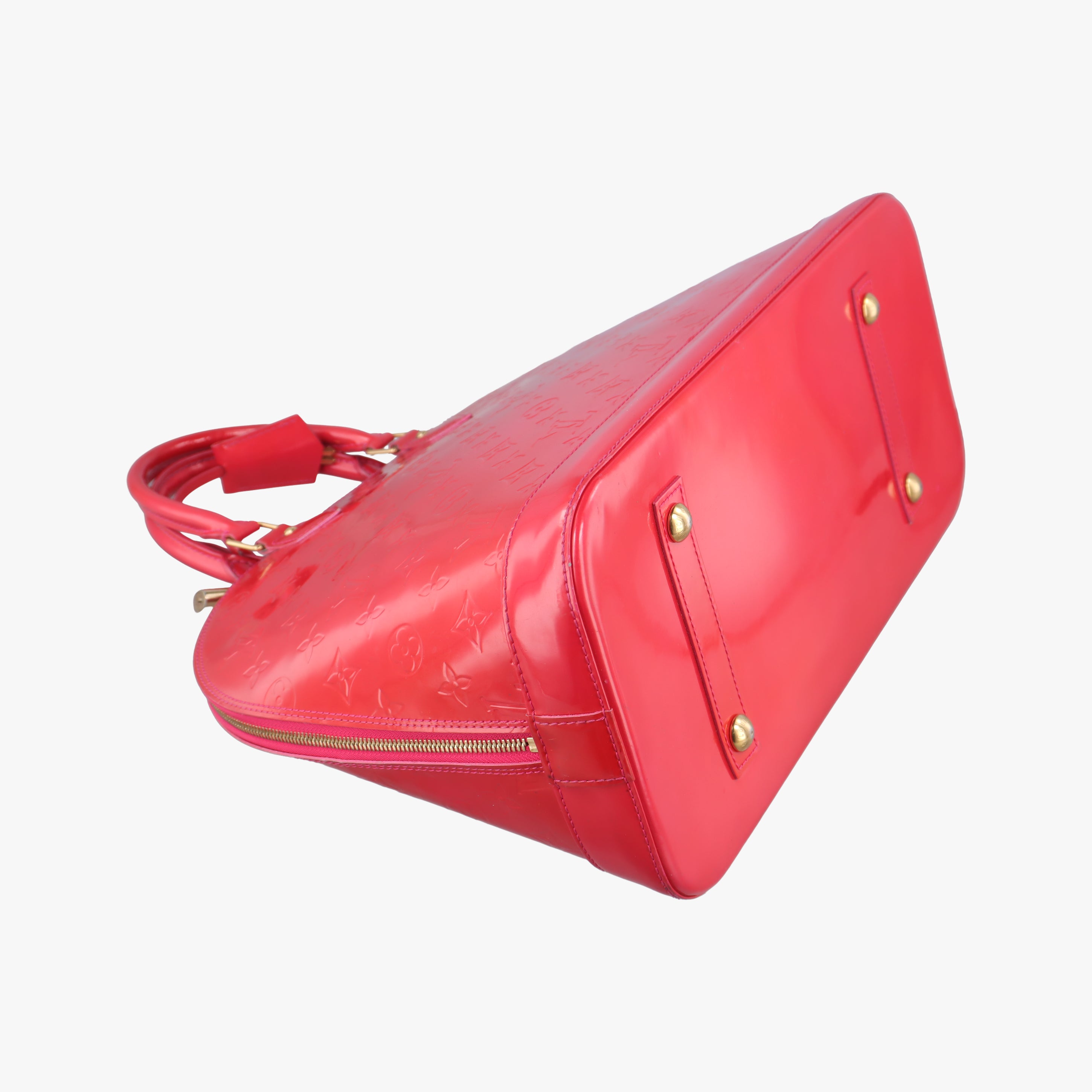 Pre-owned Louis Vuitton Alma GM Rose Pop Vernis M93625 handbag | stylenewstar