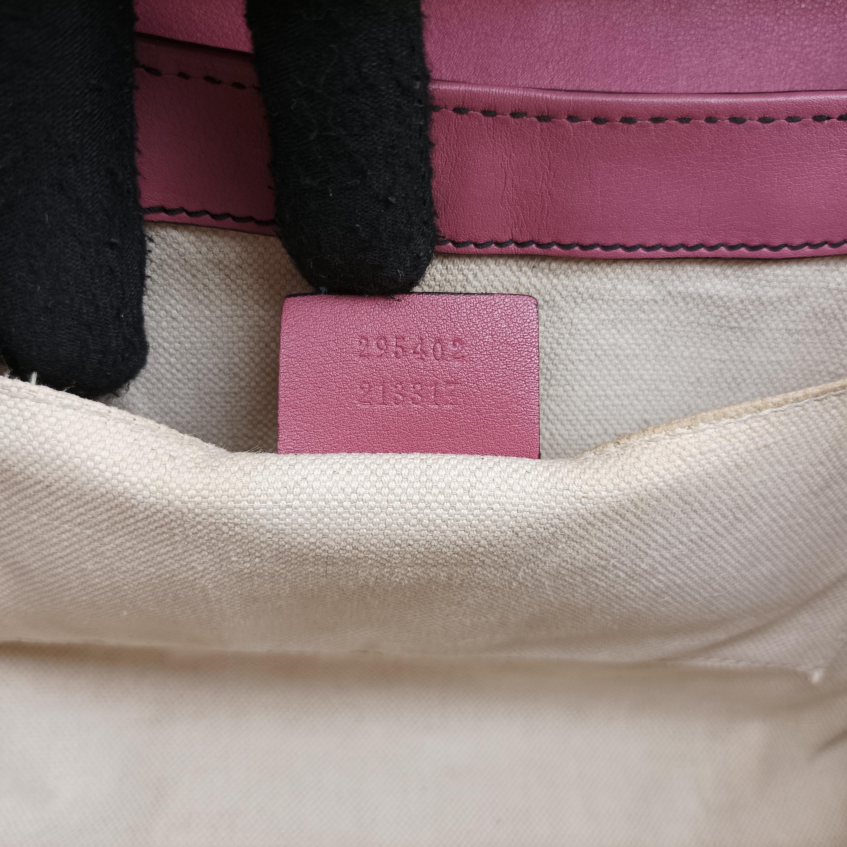 Pre-owned Gucci Emily Pink Leather 295402 shoulderbag | stylenewstar