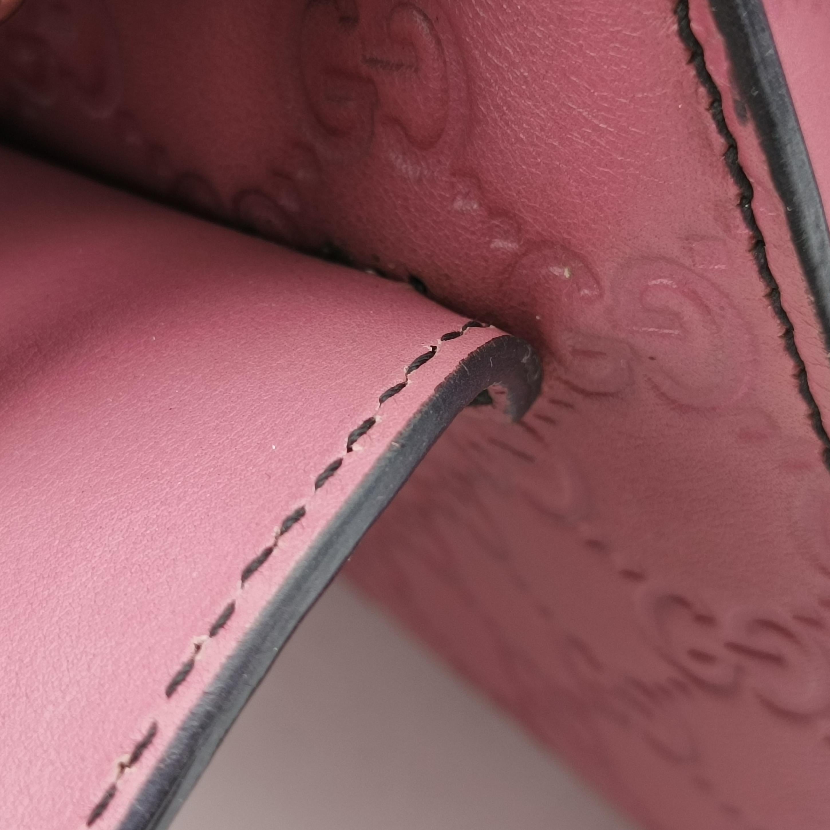 Pre-owned Gucci Emily Pink Leather 295402 shoulderbag | stylenewstar