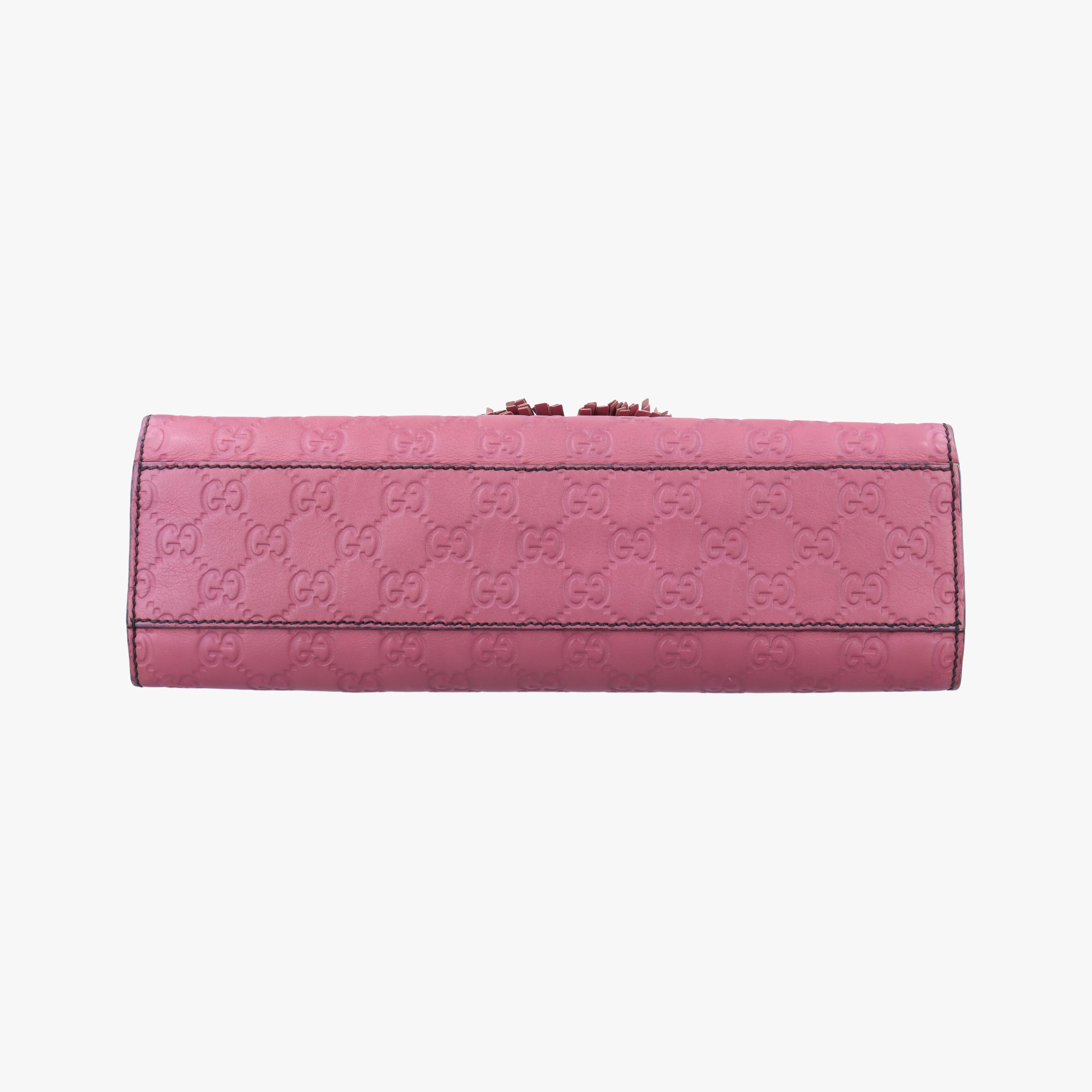 Pre-owned Gucci Emily Pink Leather 295402 shoulderbag | stylenewstar