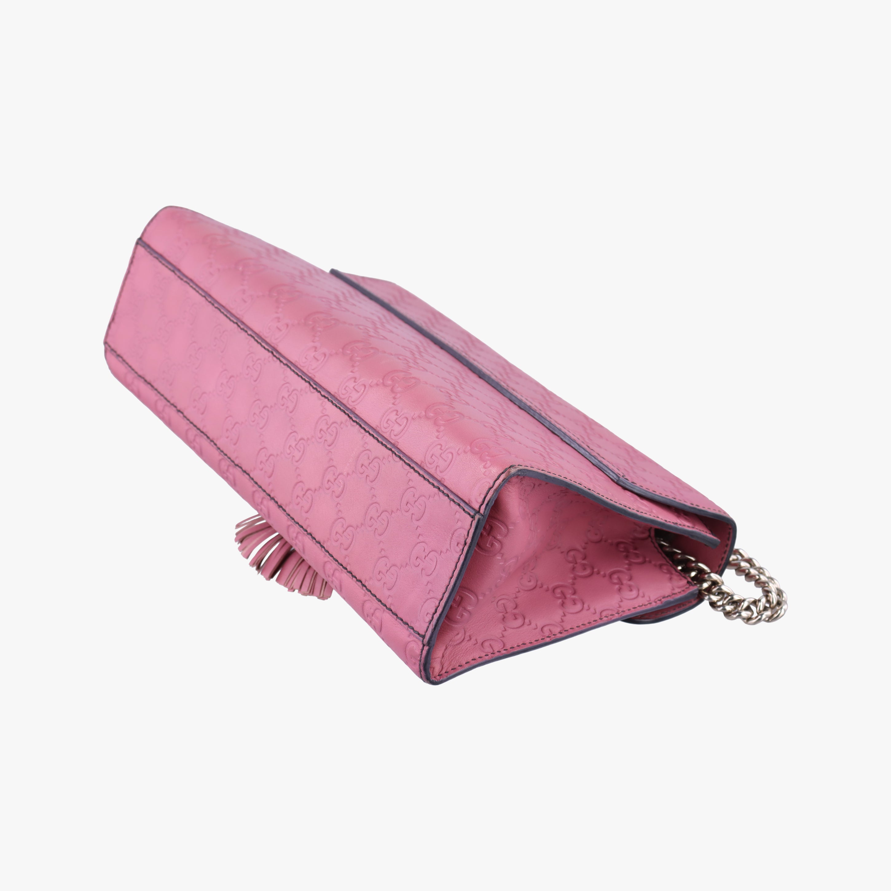 Pre-owned Gucci Emily Pink Leather 295402 shoulderbag | stylenewstar