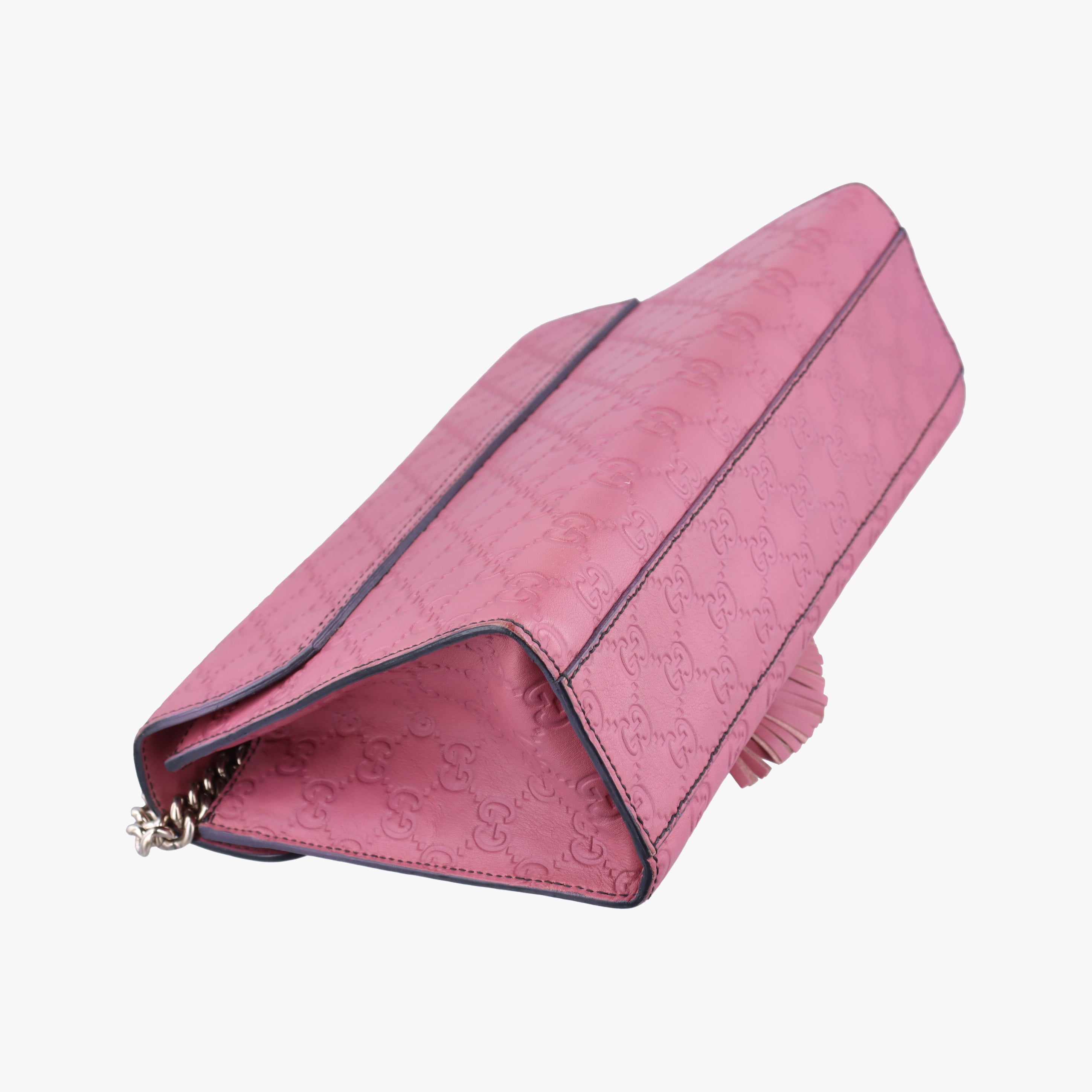 Pre-owned Gucci Emily Pink Leather 295402 shoulderbag | stylenewstar