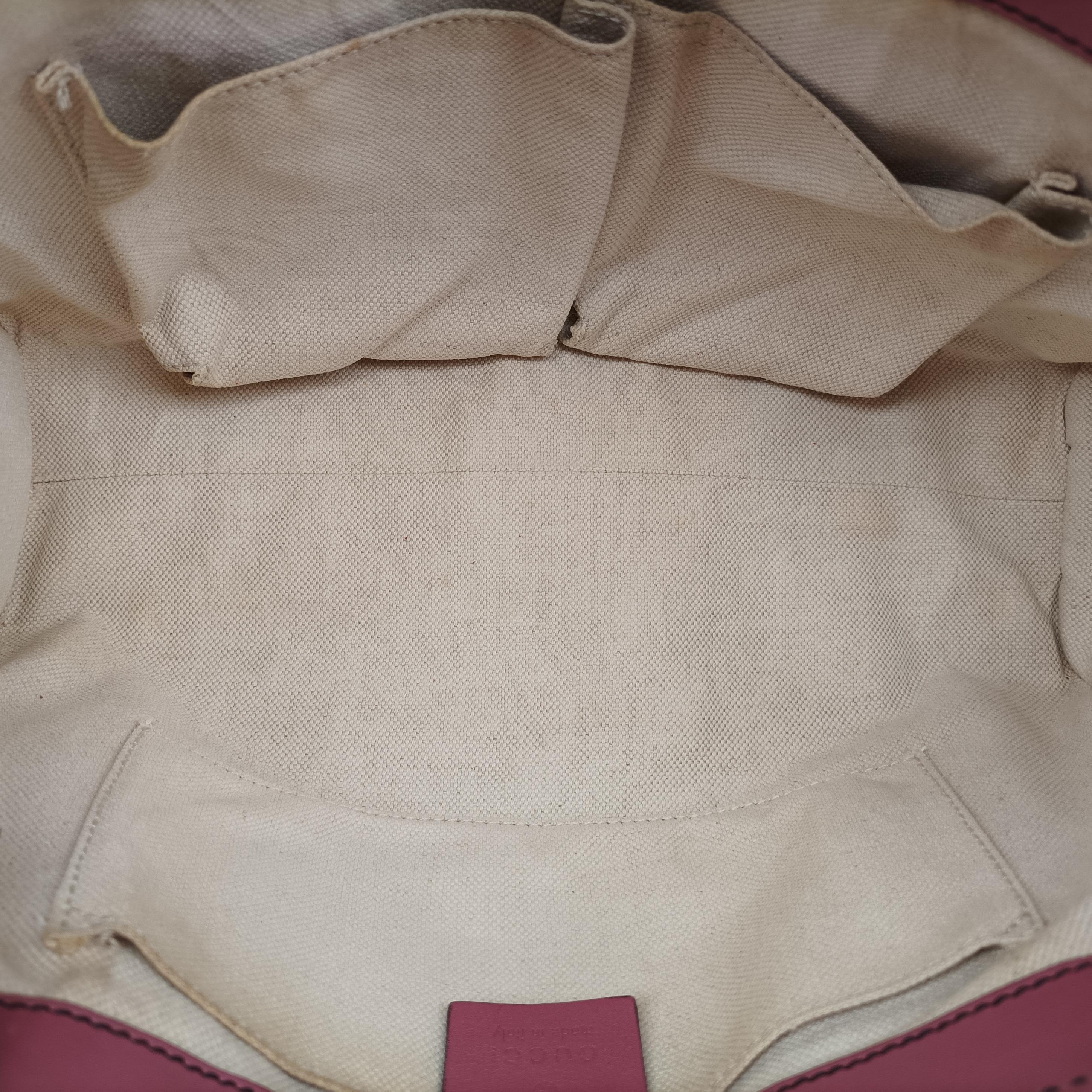 Pre-owned Gucci Emily Pink Leather 295402 shoulderbag | stylenewstar