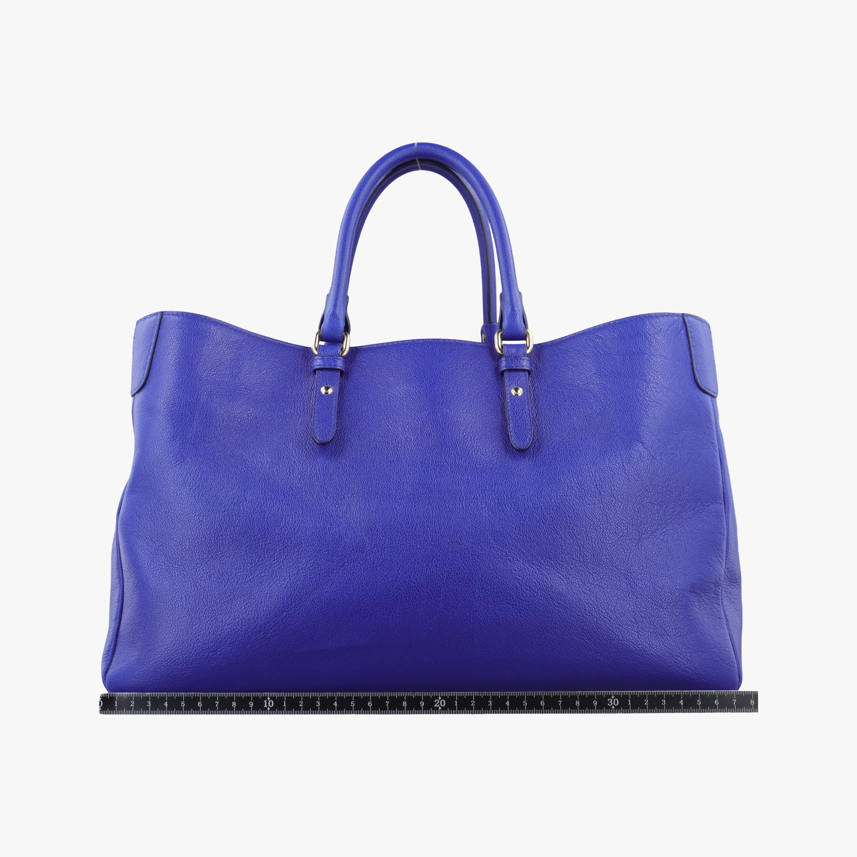 Pre-owned VERSACE La Medusa Blue Leather  shoulderbag | stylenewstar