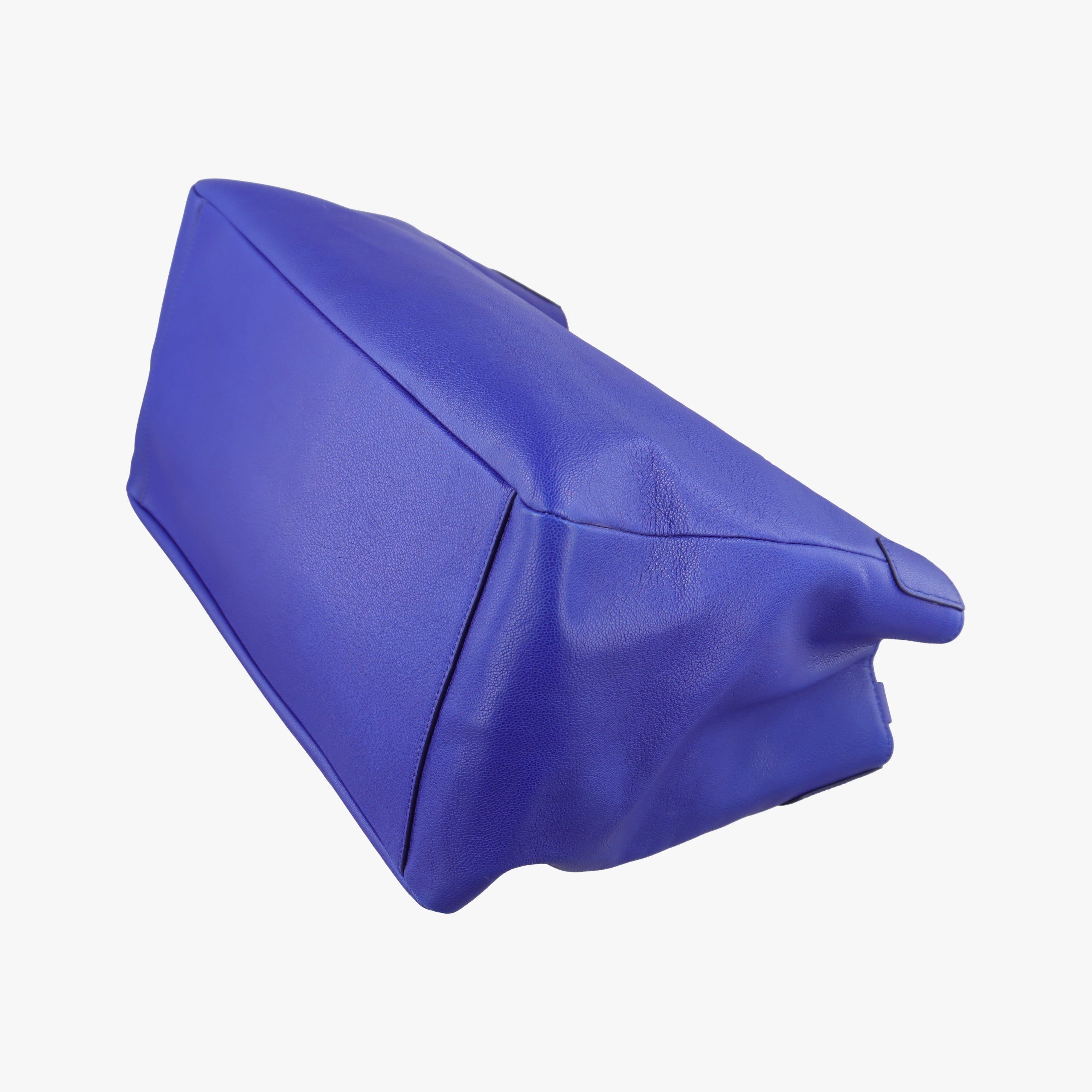 Pre-owned VERSACE La Medusa Blue Leather  shoulderbag | stylenewstar