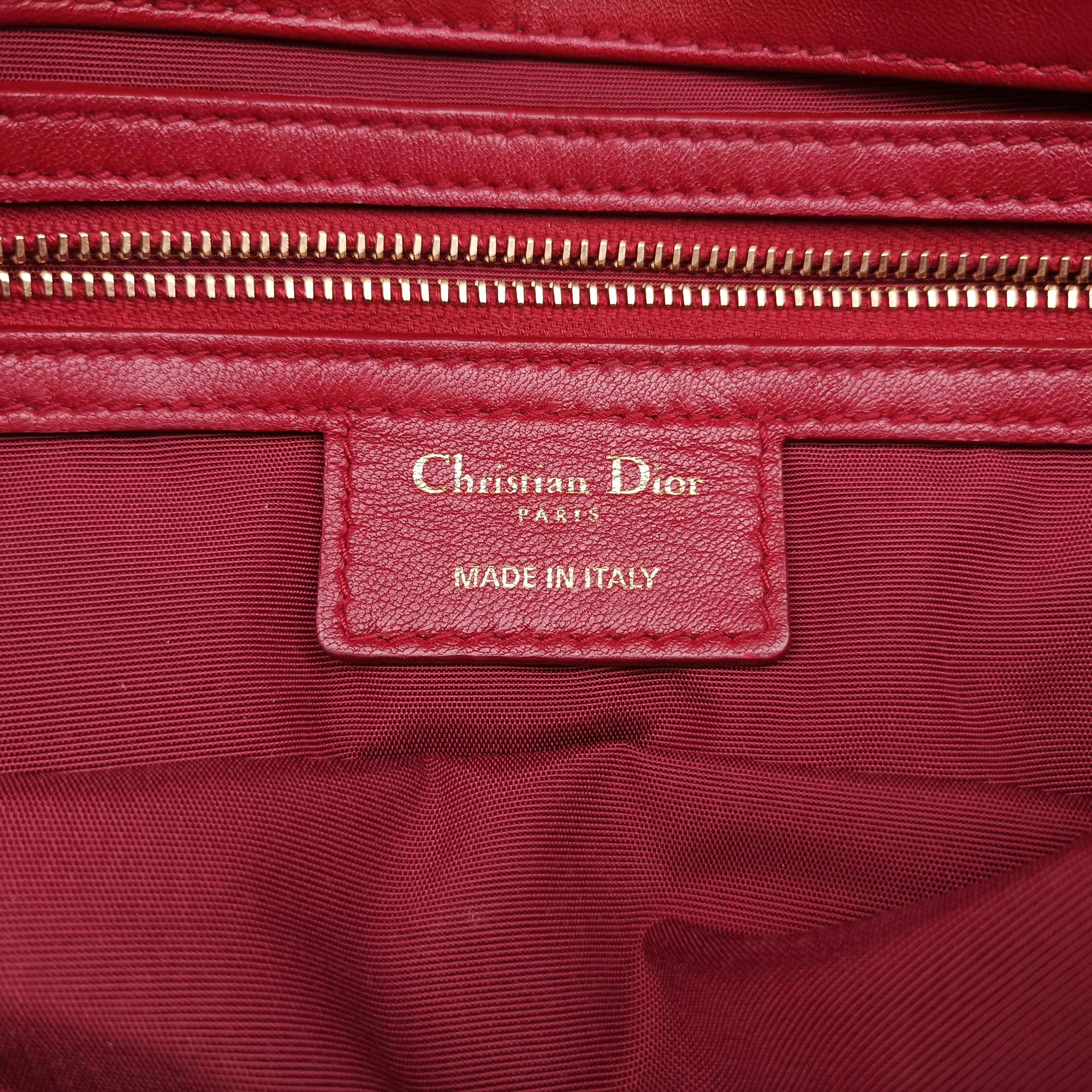 Pre-owned Bottega Veneta Cannage Delices Flap Red lambskin  shoulderbag | stylenewstar