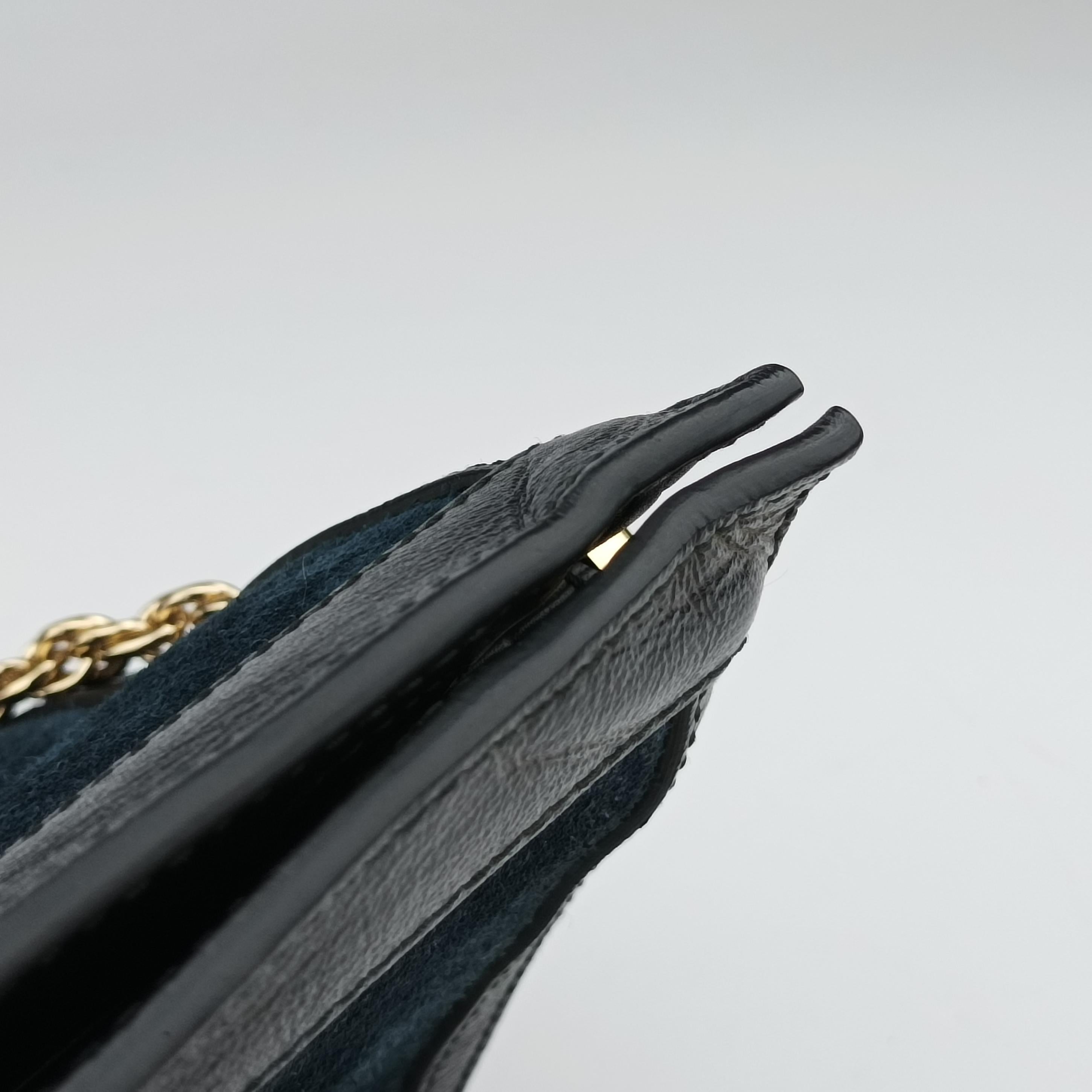 Pre-owned Gucci Ophidia Navy×red Suede 503877 shoulderbag | stylenewstar