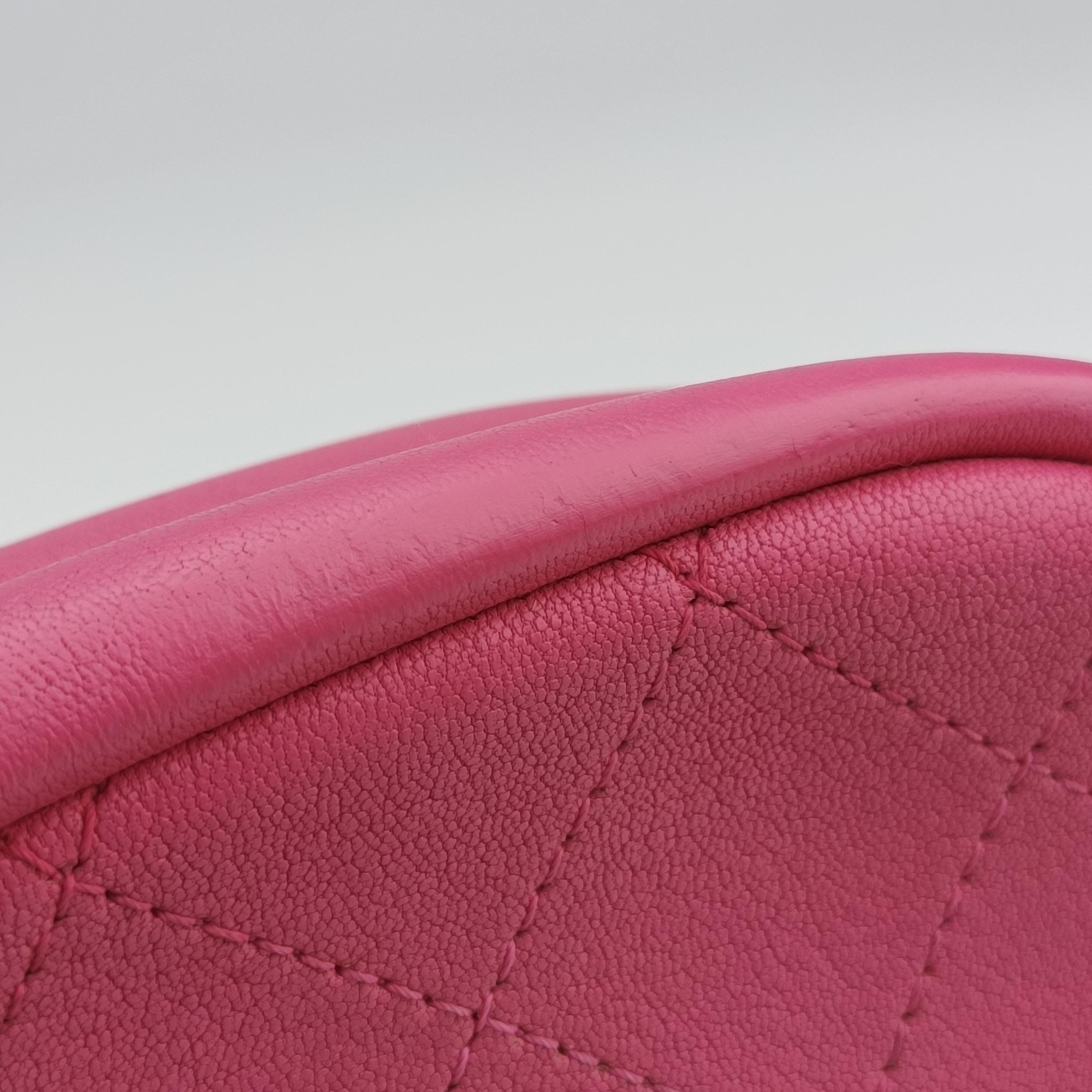 Pre-owned Chanel matelasse camera Pink Leather AS0137 shoulderbag | stylenewstar