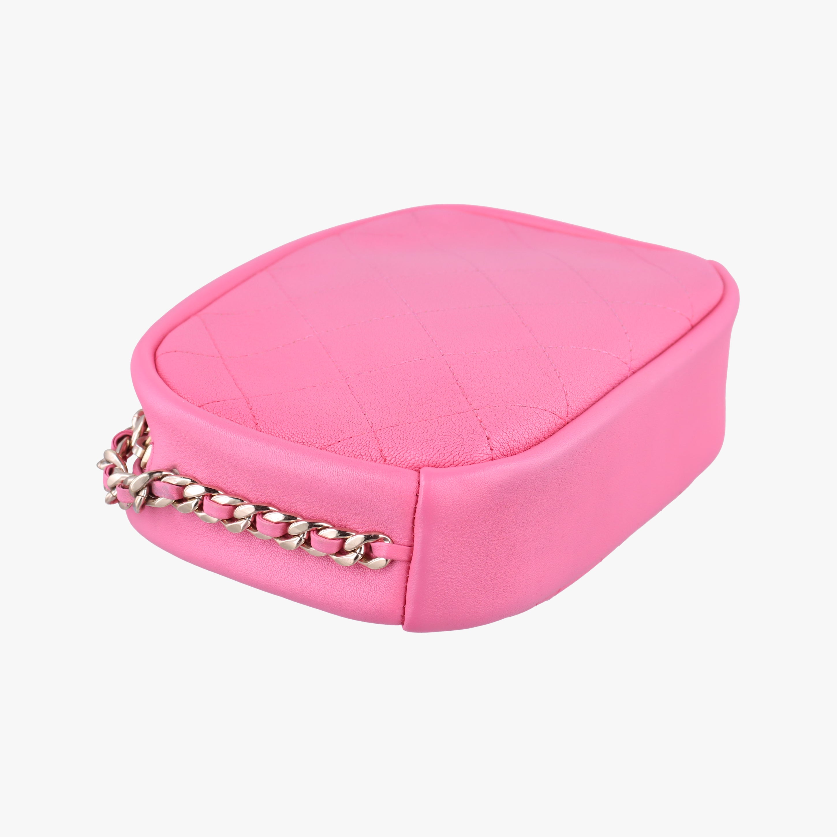 Pre-owned Chanel matelasse camera Pink Leather AS0137 shoulderbag | stylenewstar