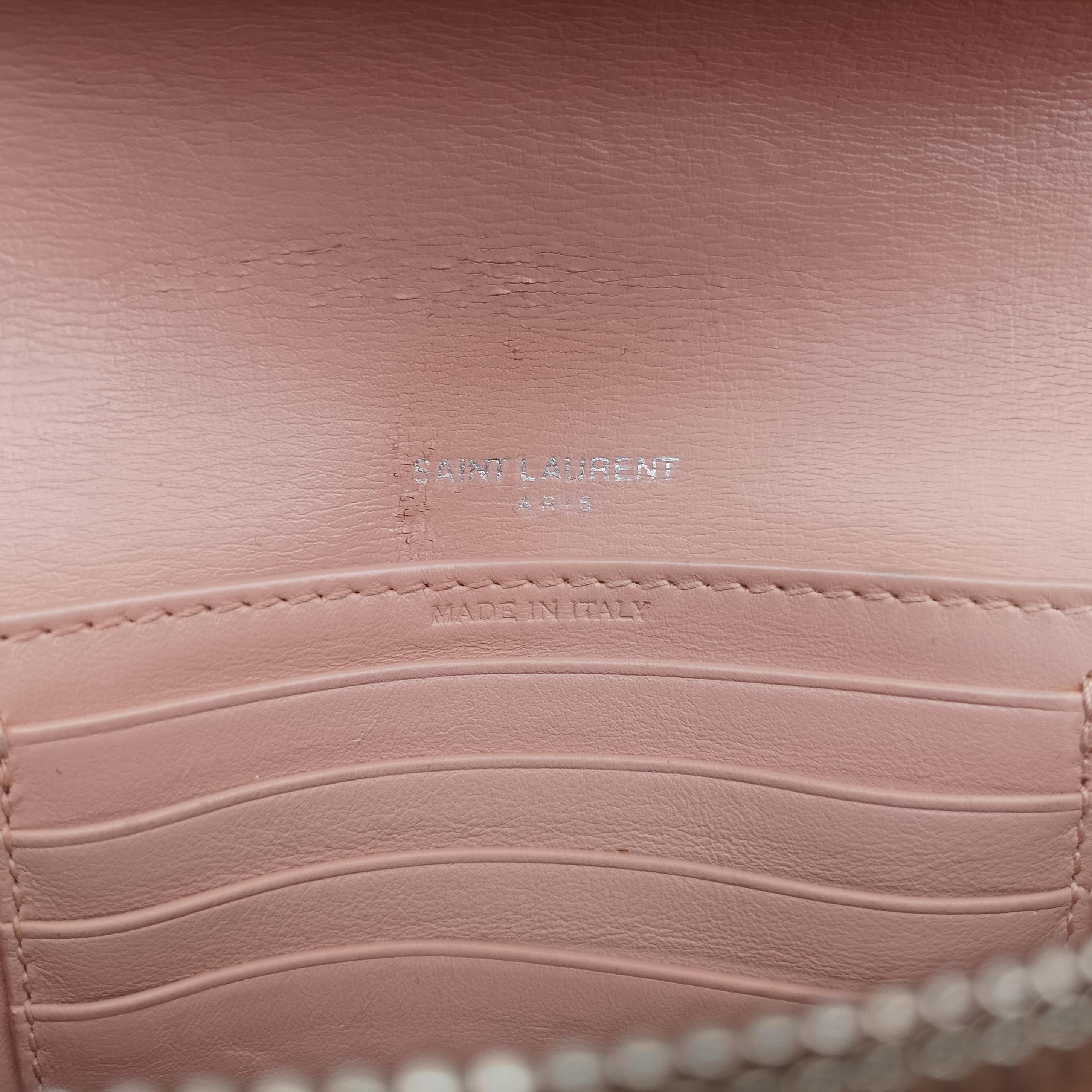 Pre-owned Yves Saint Laurent SUNSET Pink Leather 452157 shoulderbag | stylenewstar