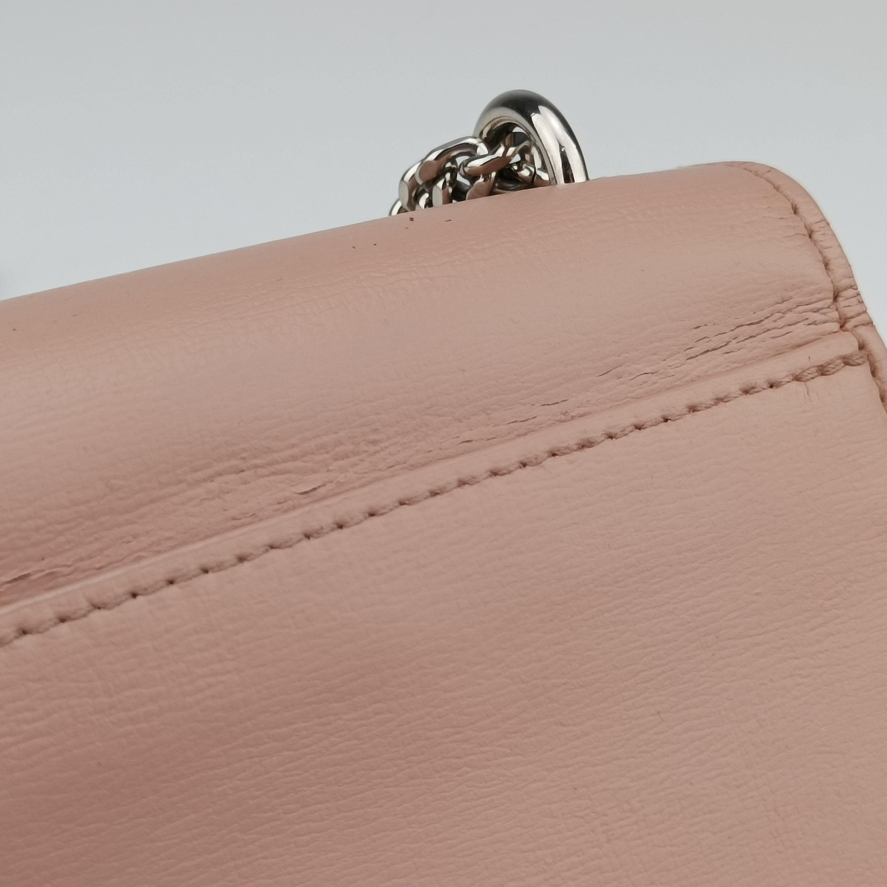 Pre-owned Yves Saint Laurent SUNSET Pink Leather 452157 shoulderbag | stylenewstar