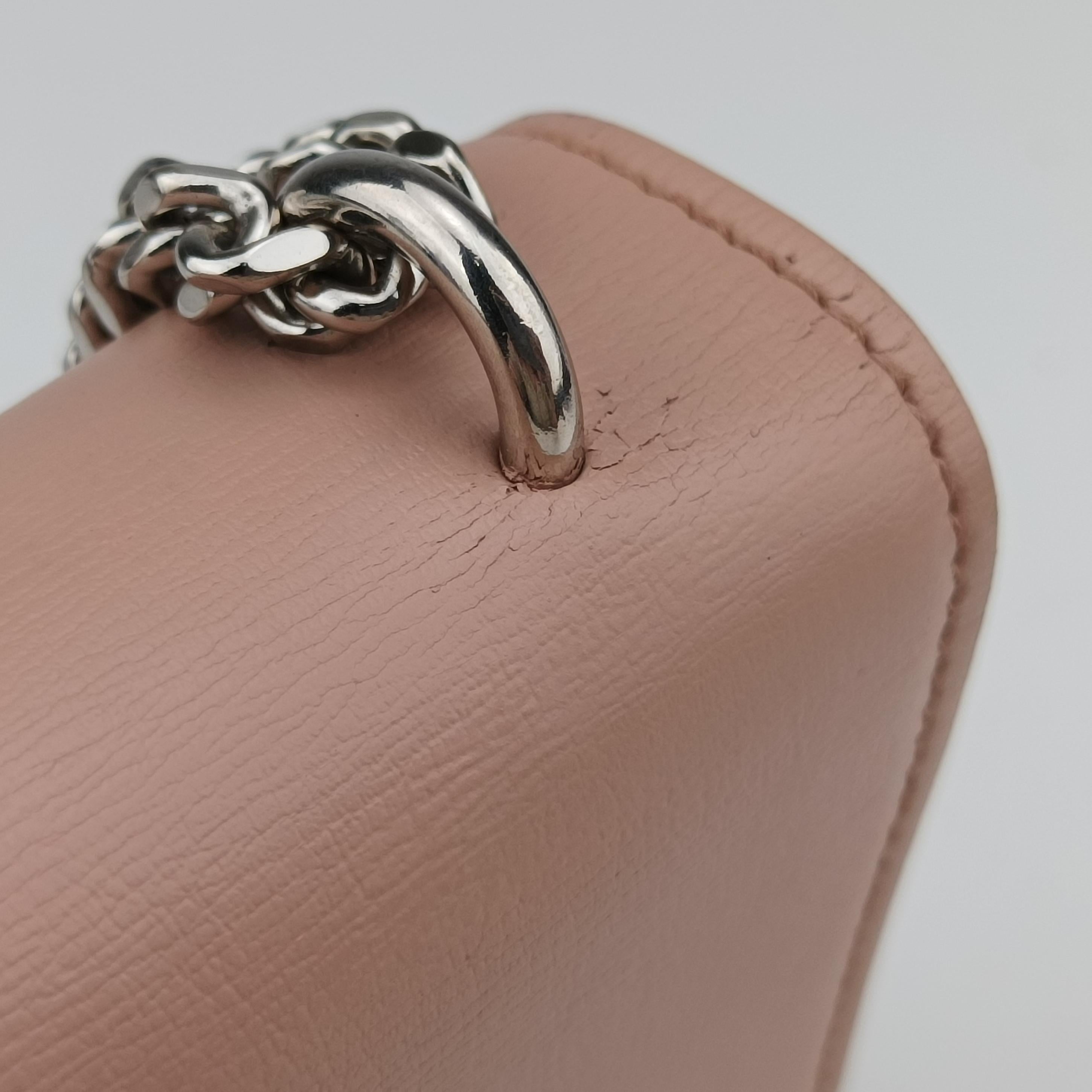 Pre-owned Yves Saint Laurent SUNSET Pink Leather 452157 shoulderbag | stylenewstar