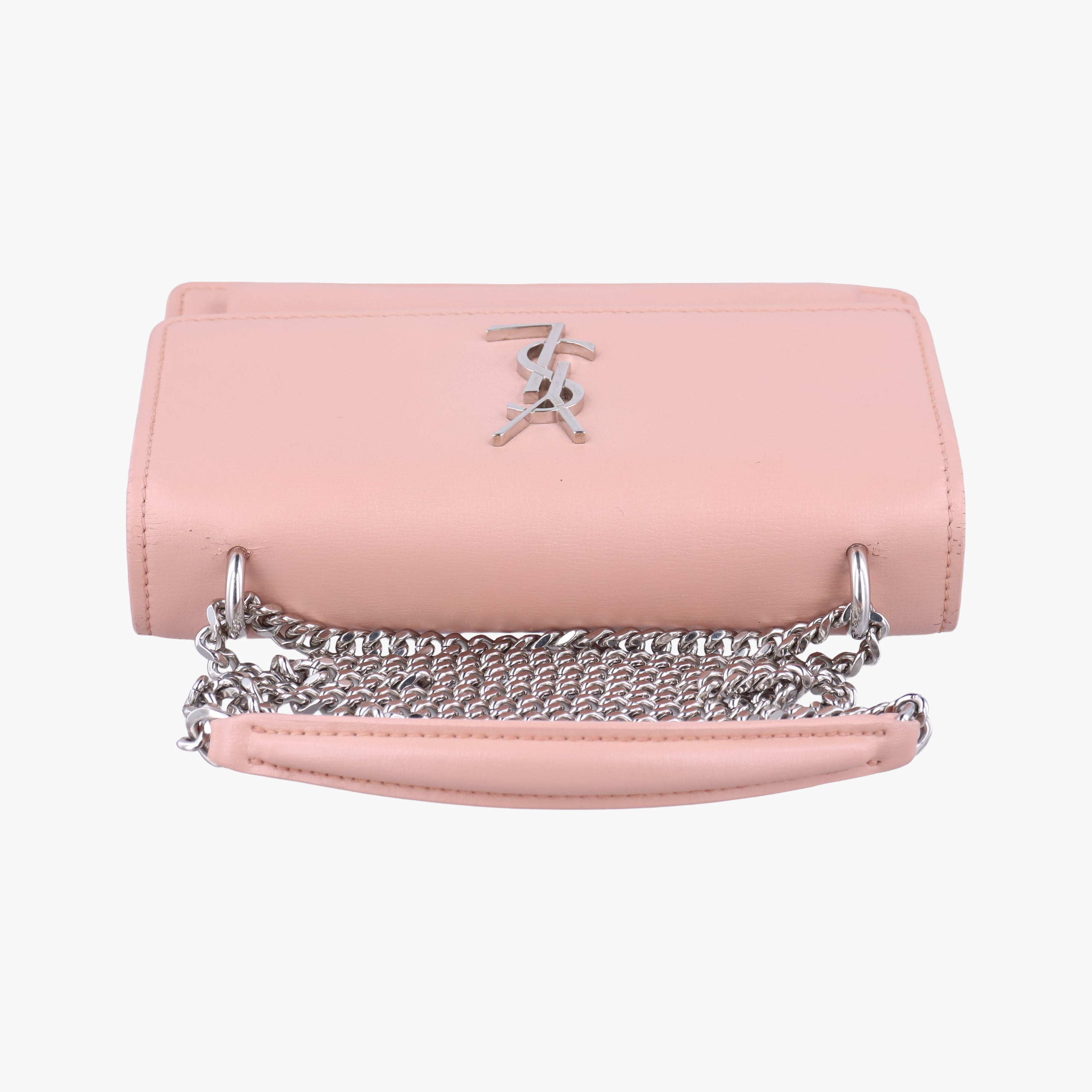Pre-owned Yves Saint Laurent SUNSET Pink Leather 452157 shoulderbag | stylenewstar