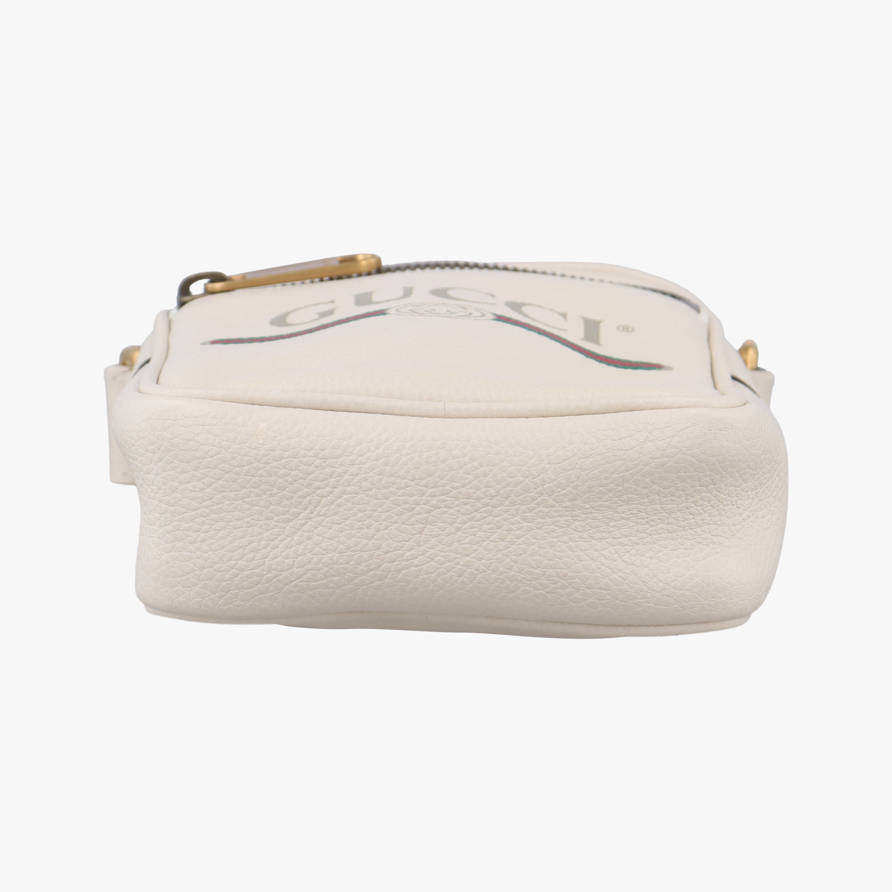 Pre-owned Gucci Print Messenger White Leather 574803 shoulderbag | stylenewstar