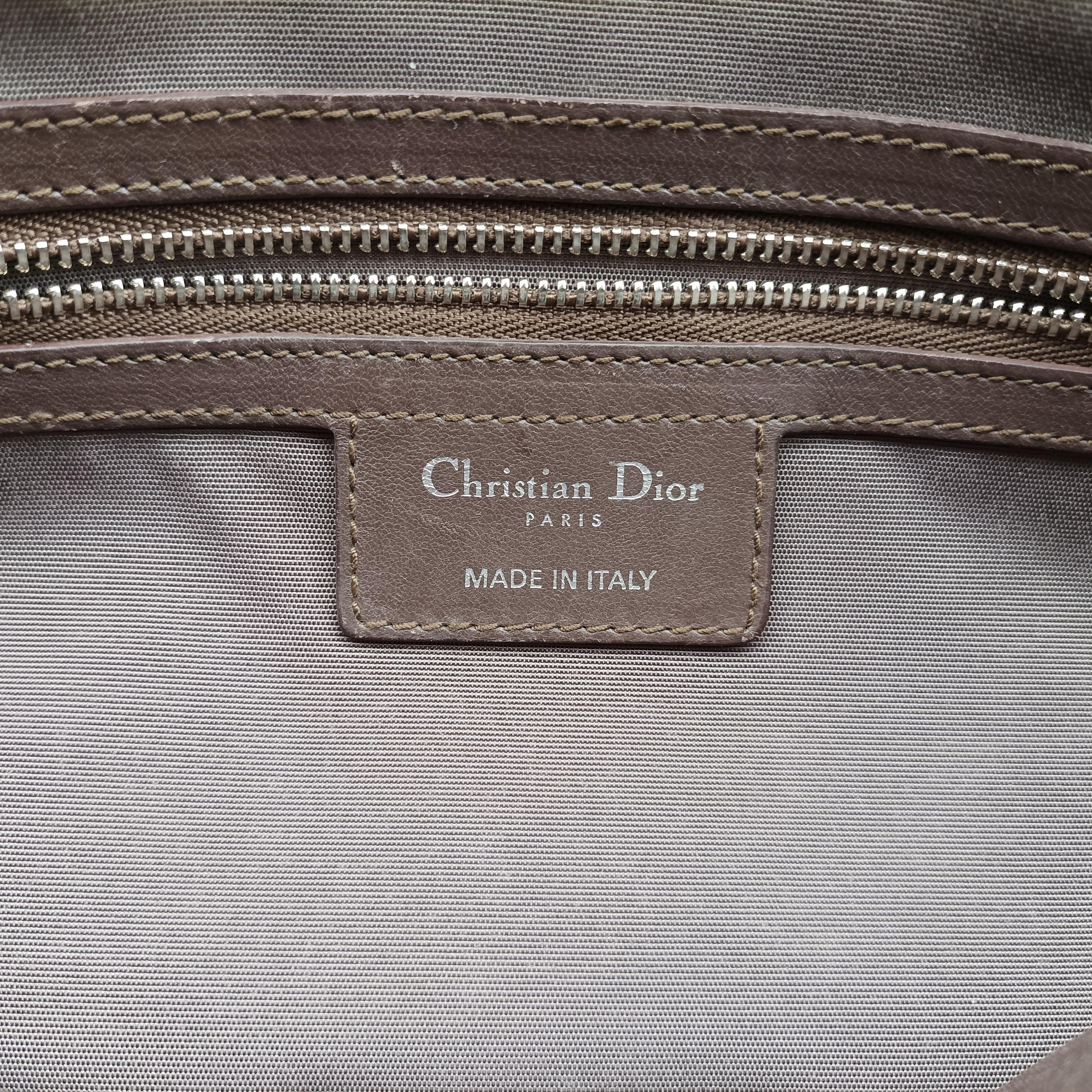 Pre-owned Christian Dior Granville Brown lambskin  shoulderbag | stylenewstar