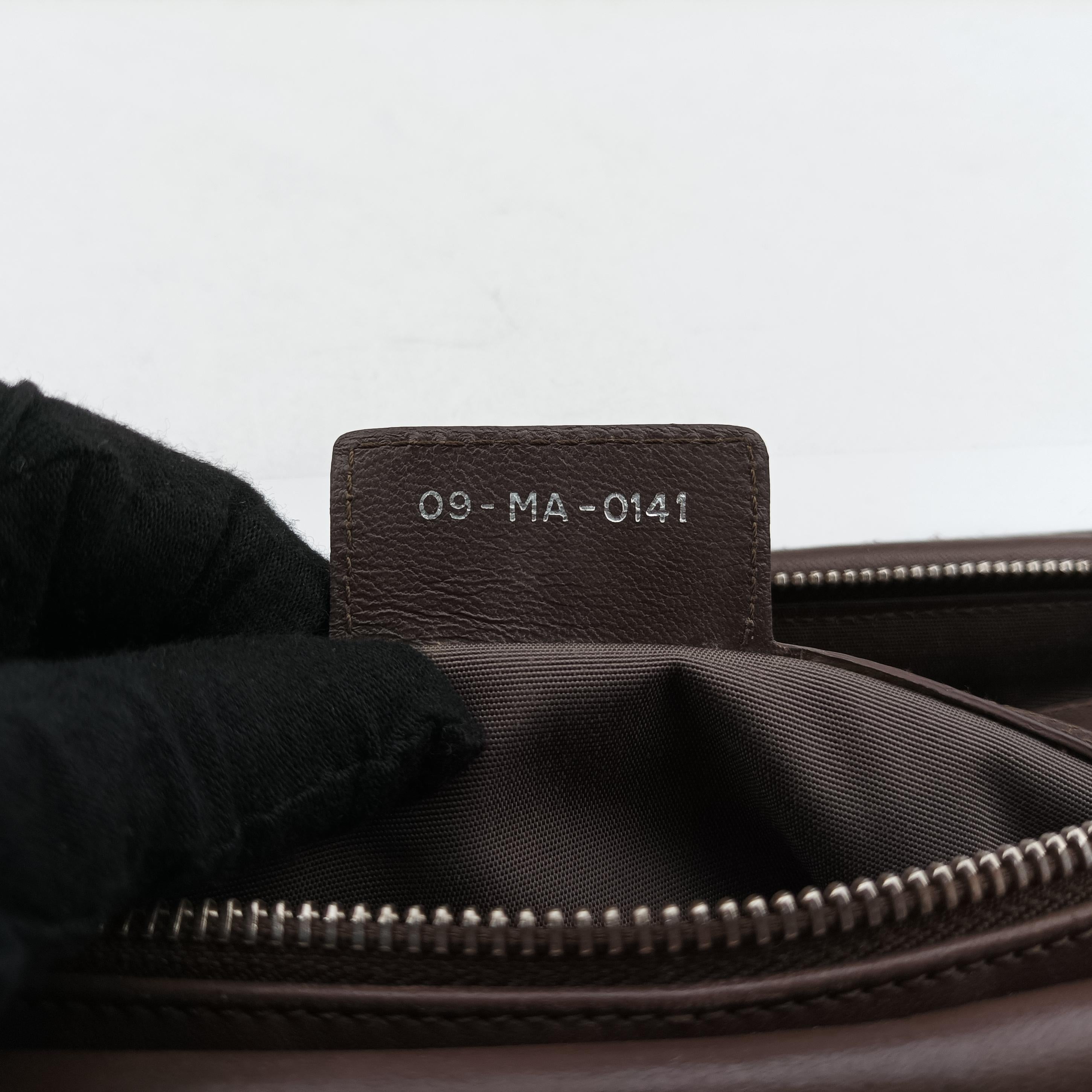 Pre-owned Christian Dior Granville Brown lambskin  shoulderbag | stylenewstar