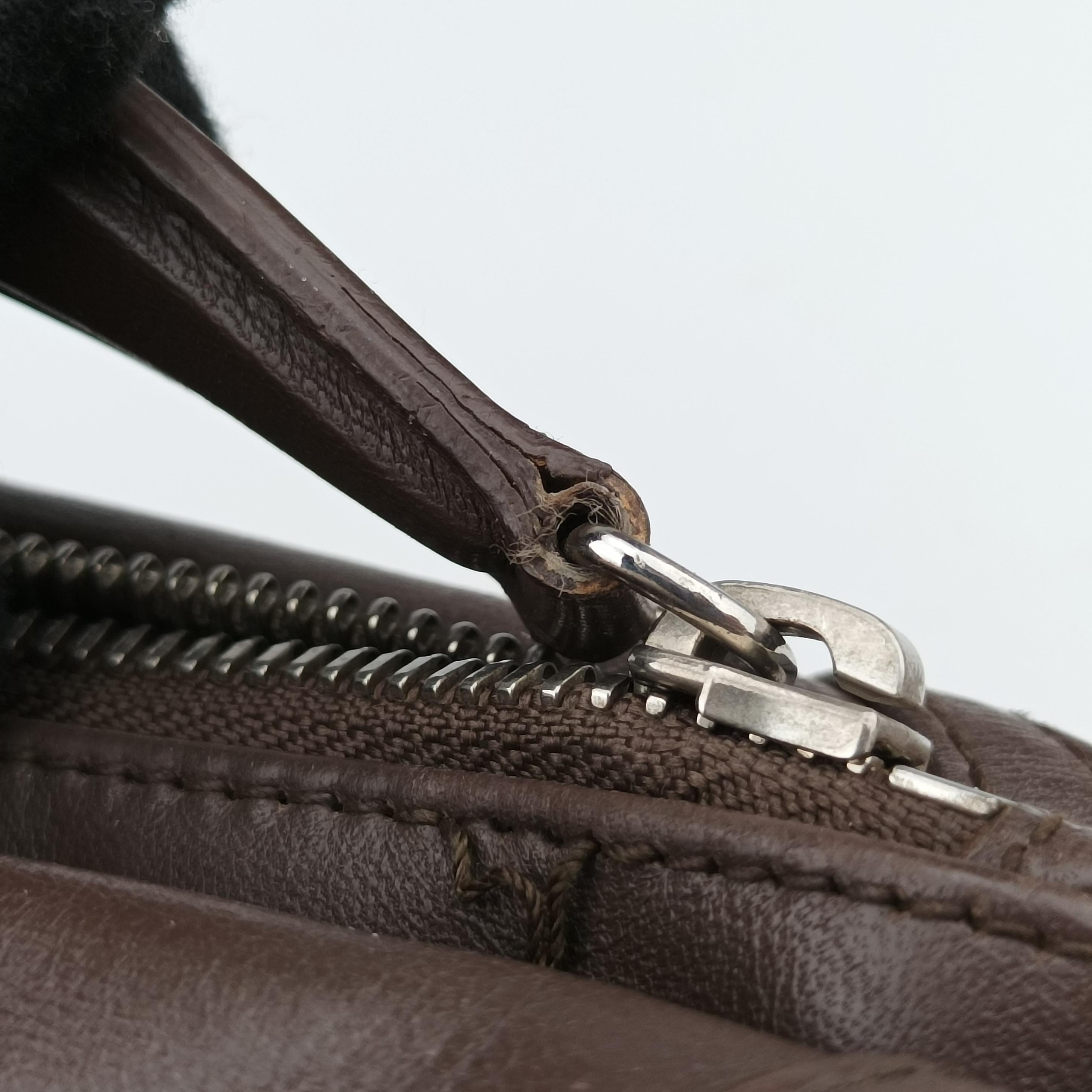 Pre-owned Christian Dior Granville Brown lambskin  shoulderbag | stylenewstar