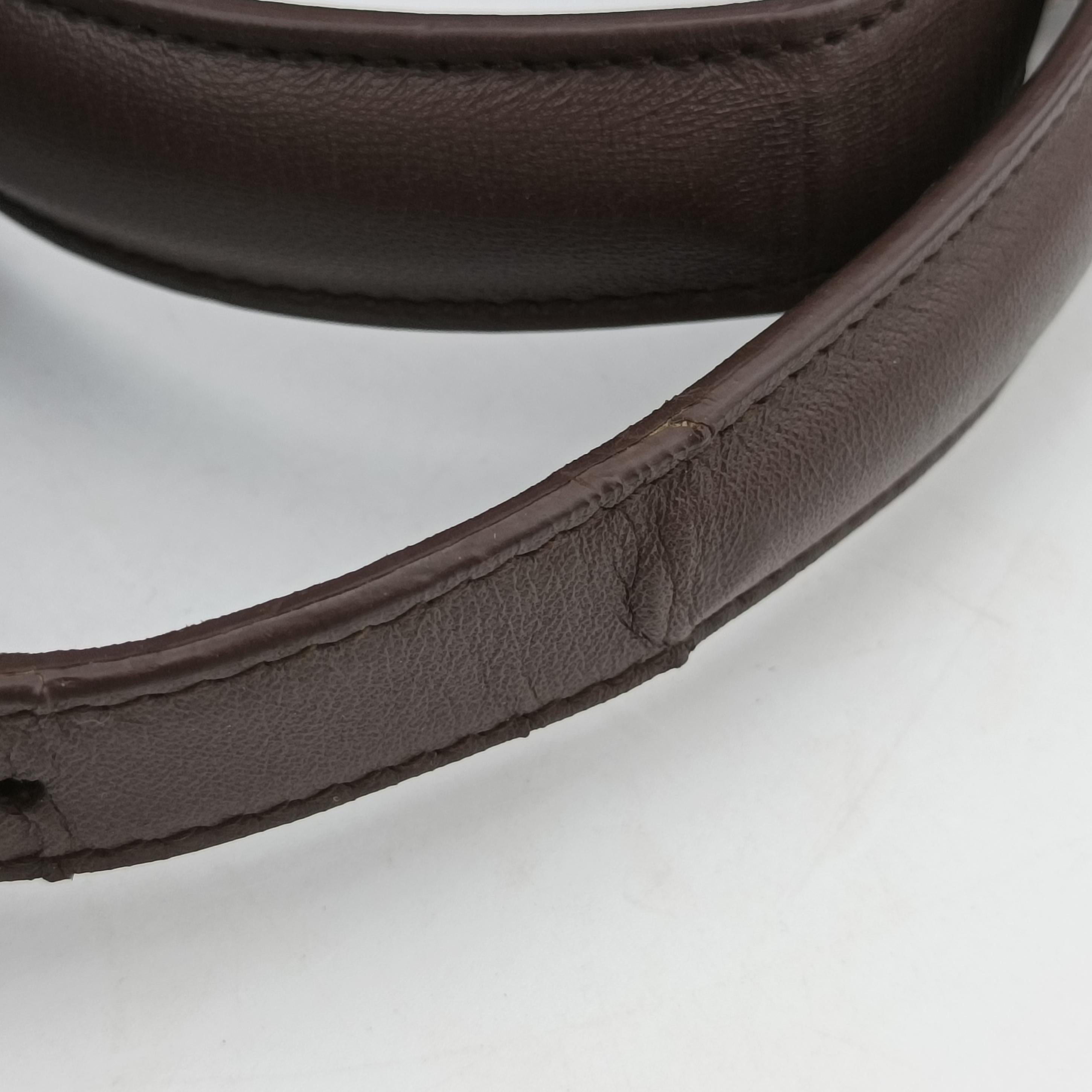 Pre-owned Christian Dior Granville Brown lambskin  shoulderbag | stylenewstar