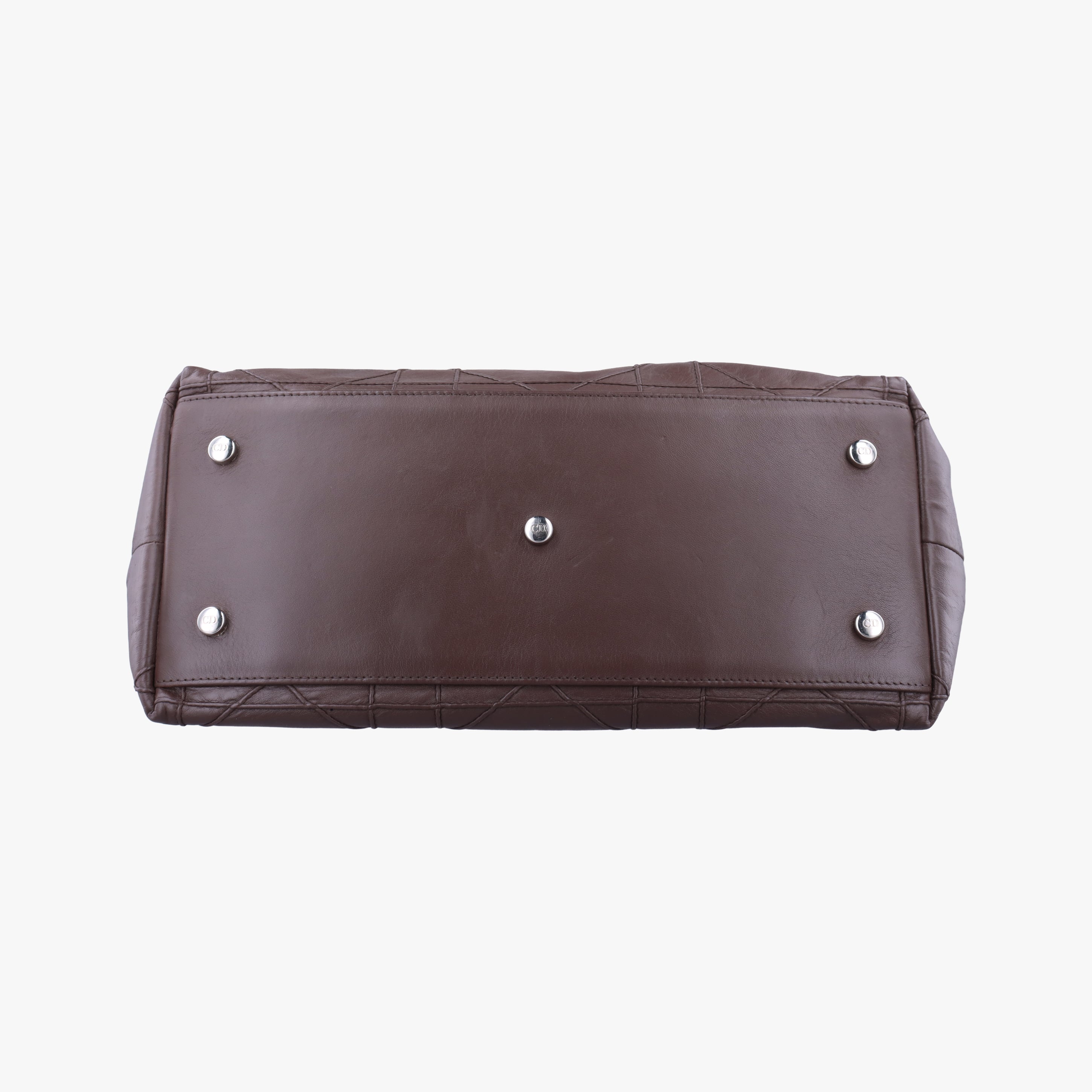 Pre-owned Christian Dior Granville Brown lambskin  shoulderbag | stylenewstar
