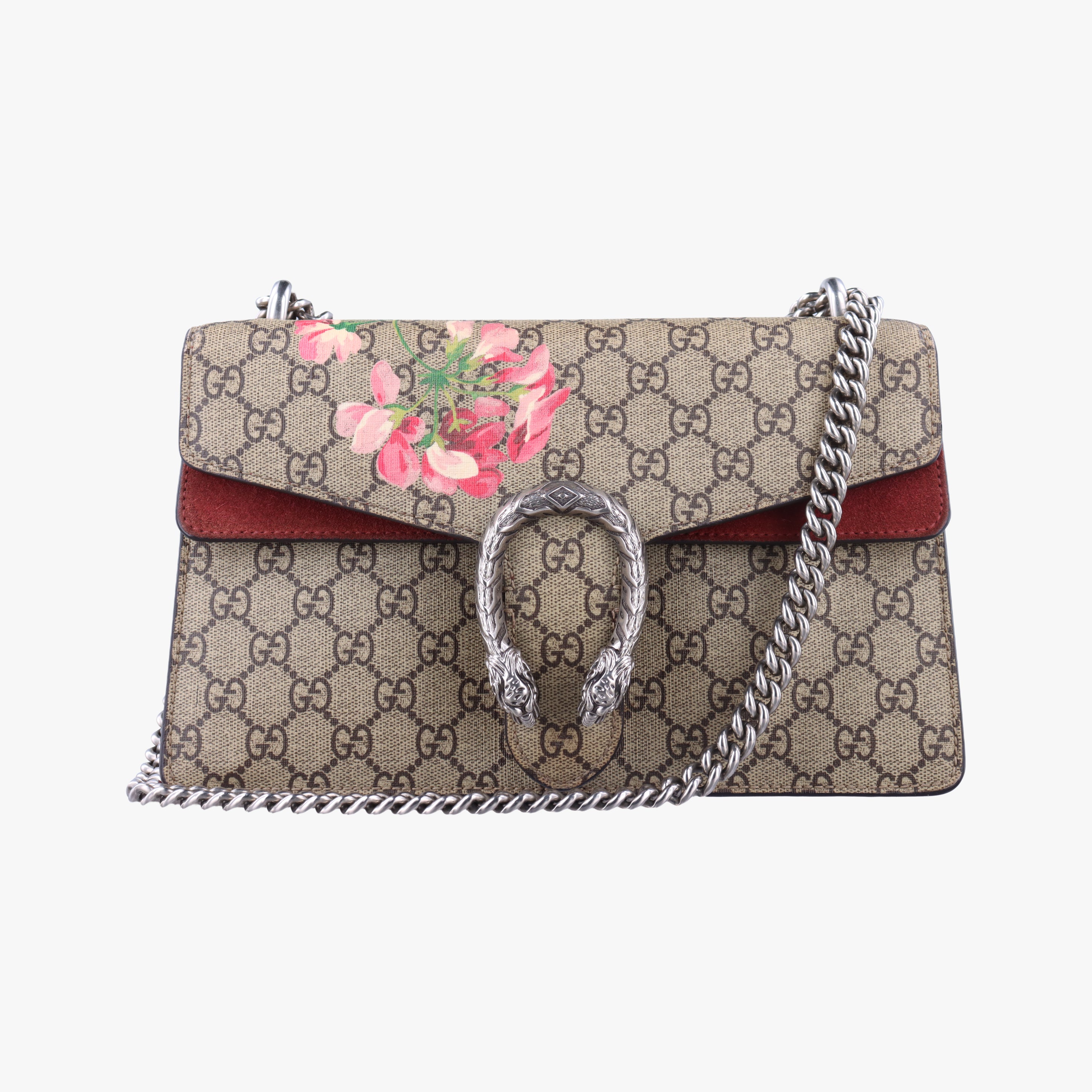 Pre-owned Gucci Dionysus beige×red×Multicolour PVC coated canvas 400249 shoulderbag | stylenewstar