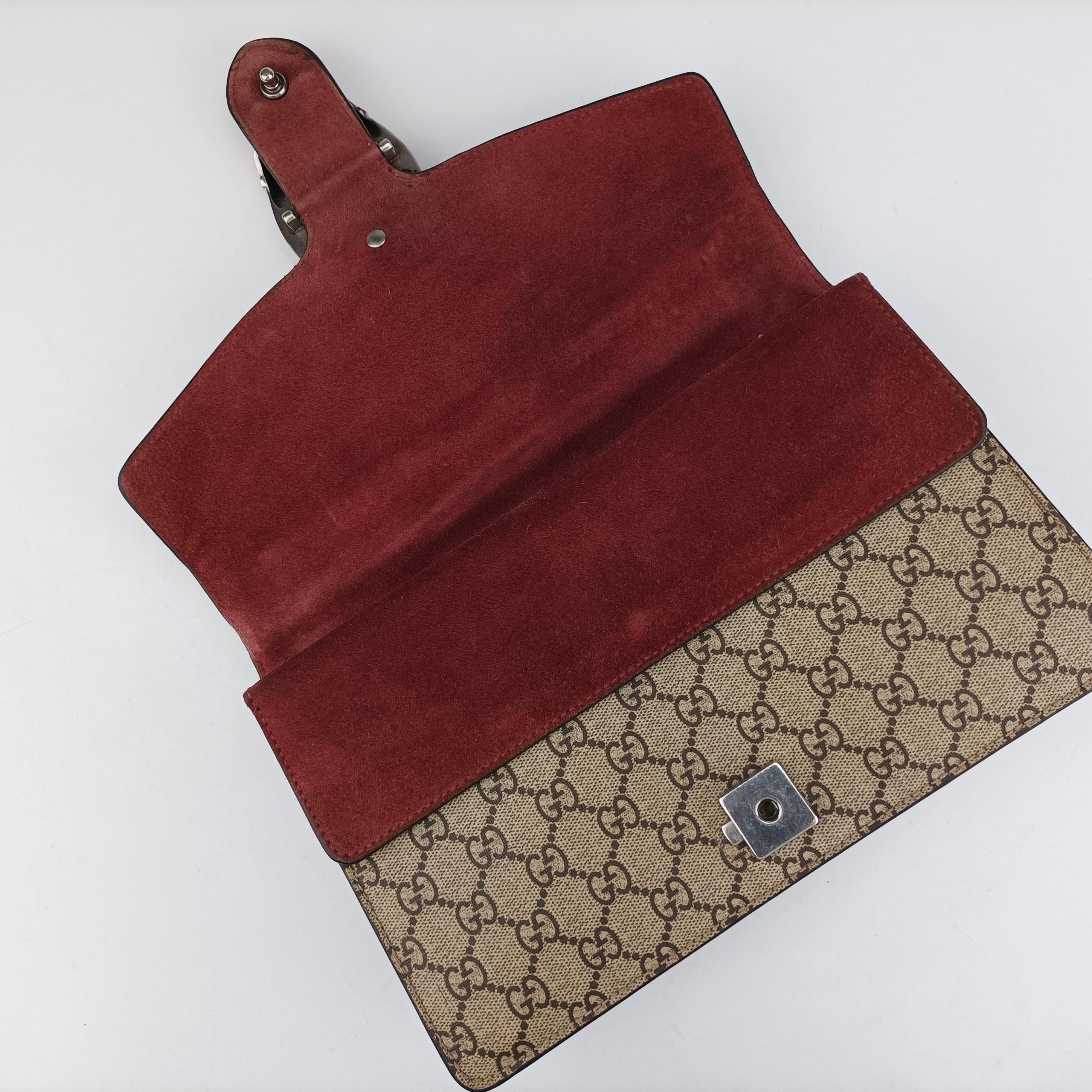 Pre-owned Gucci Dionysus beige×red×Multicolour PVC coated canvas 400249 shoulderbag | stylenewstar