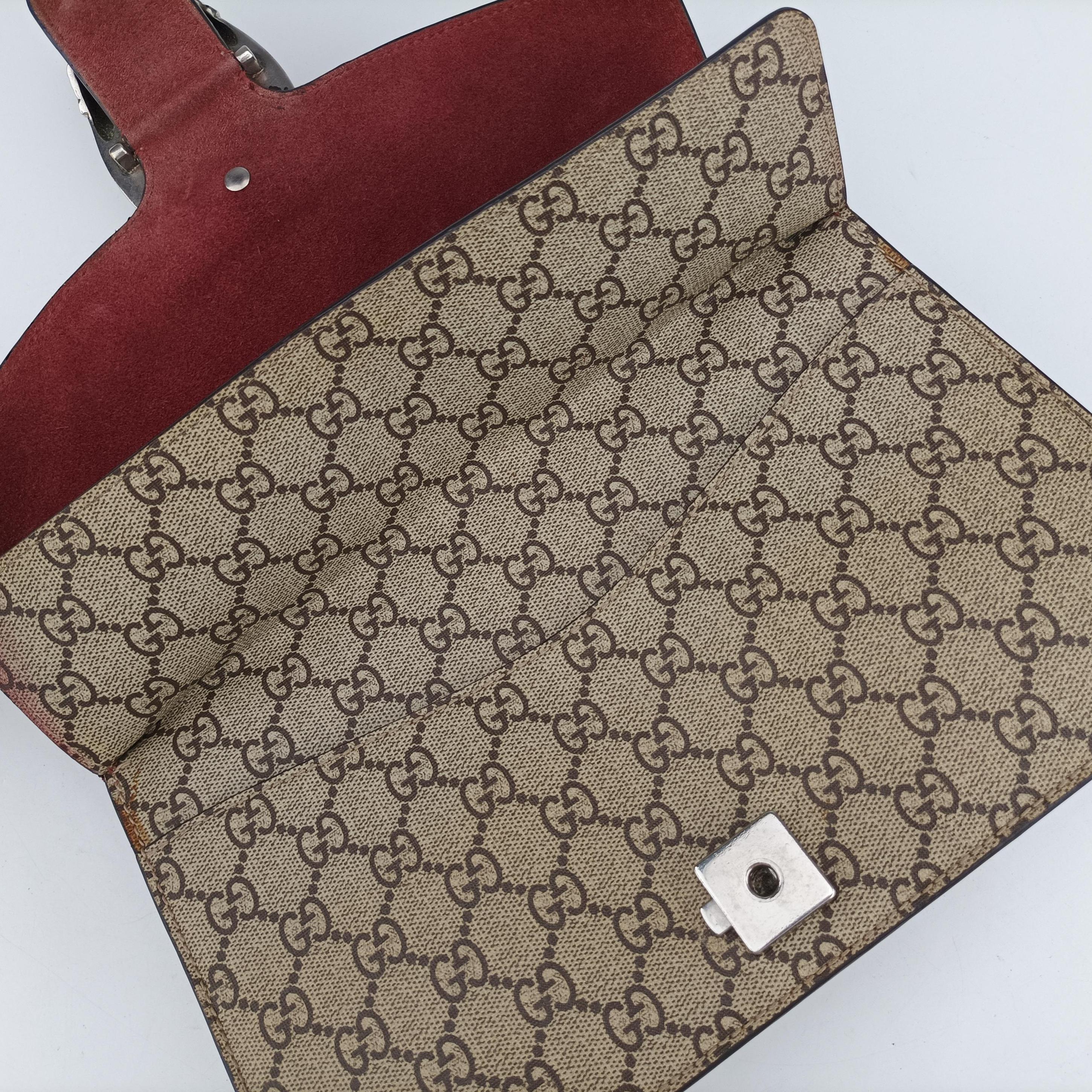 Pre-owned Gucci Dionysus beige×red×Multicolour PVC coated canvas 400249 shoulderbag | stylenewstar