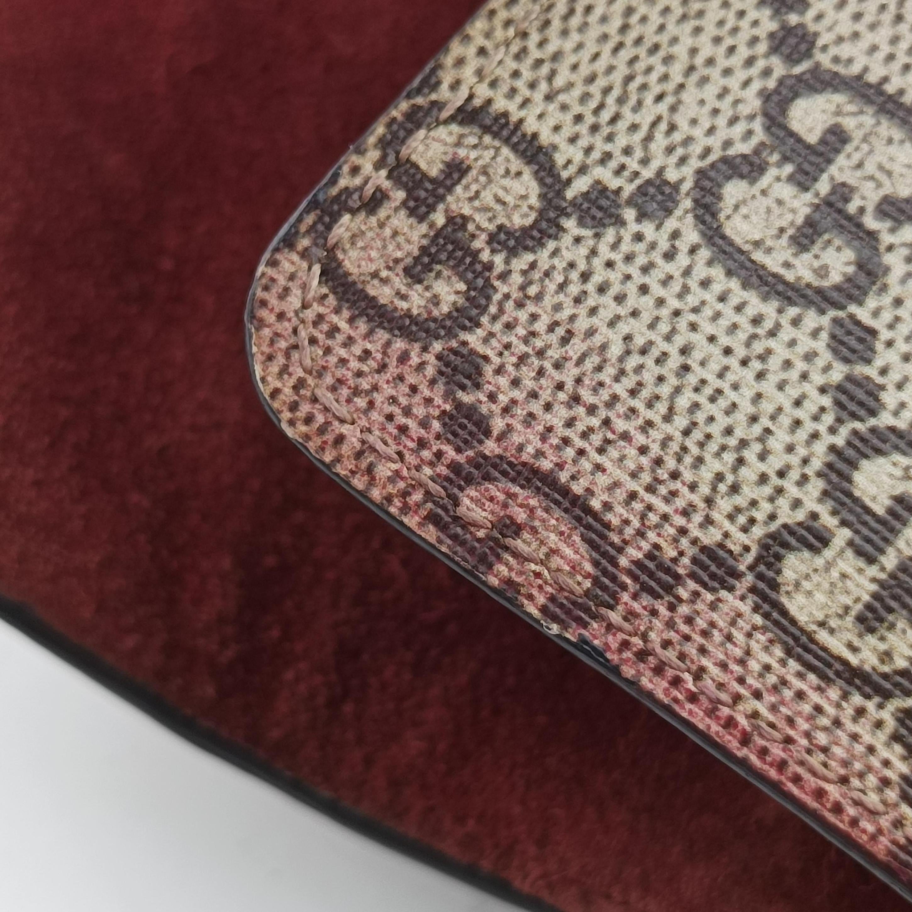 Pre-owned Gucci Dionysus beige×red×Multicolour PVC coated canvas 400249 shoulderbag | stylenewstar