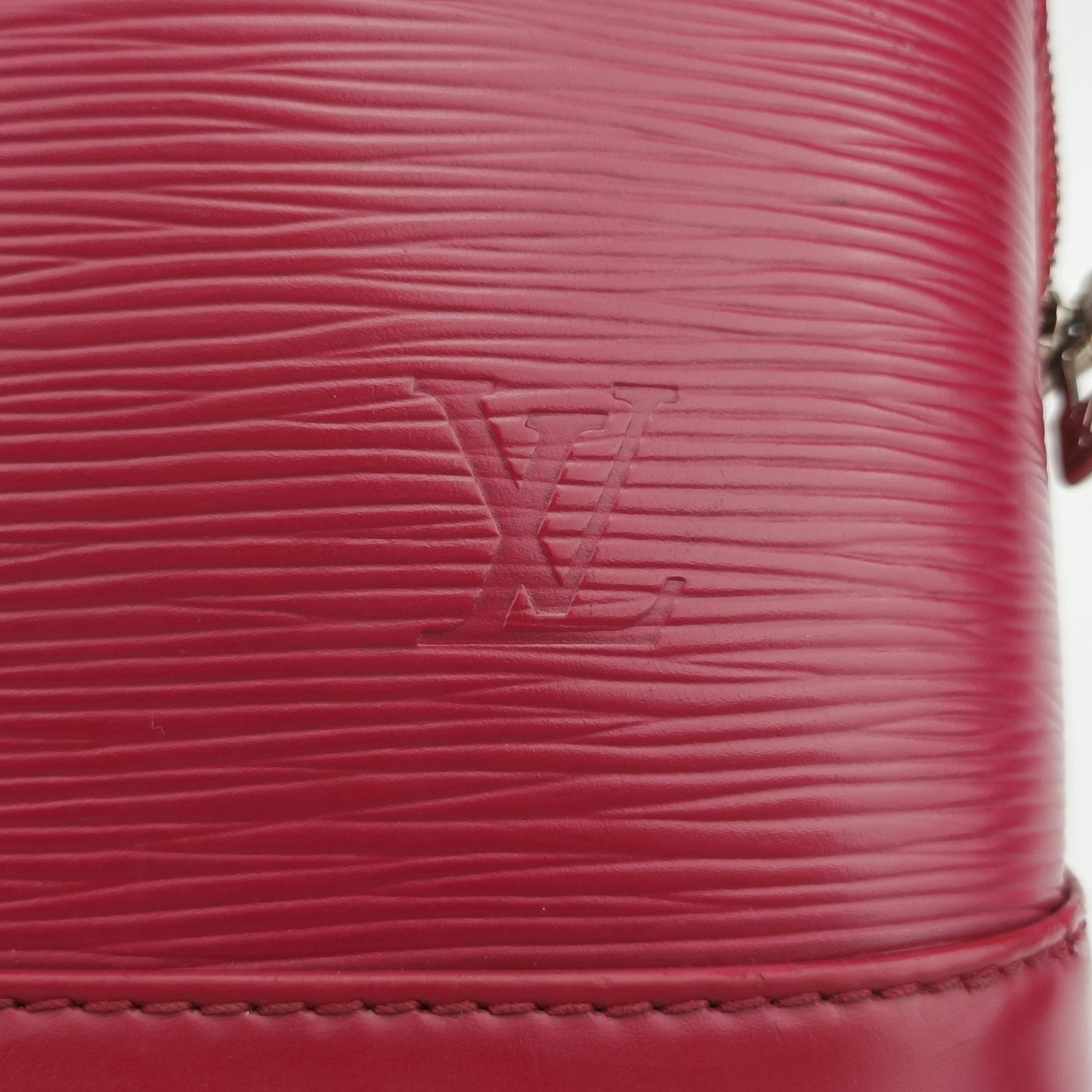 Pre-owned Louis Vuitton ALMA PM CARMIN Epi M4058E handbag | stylenewstar