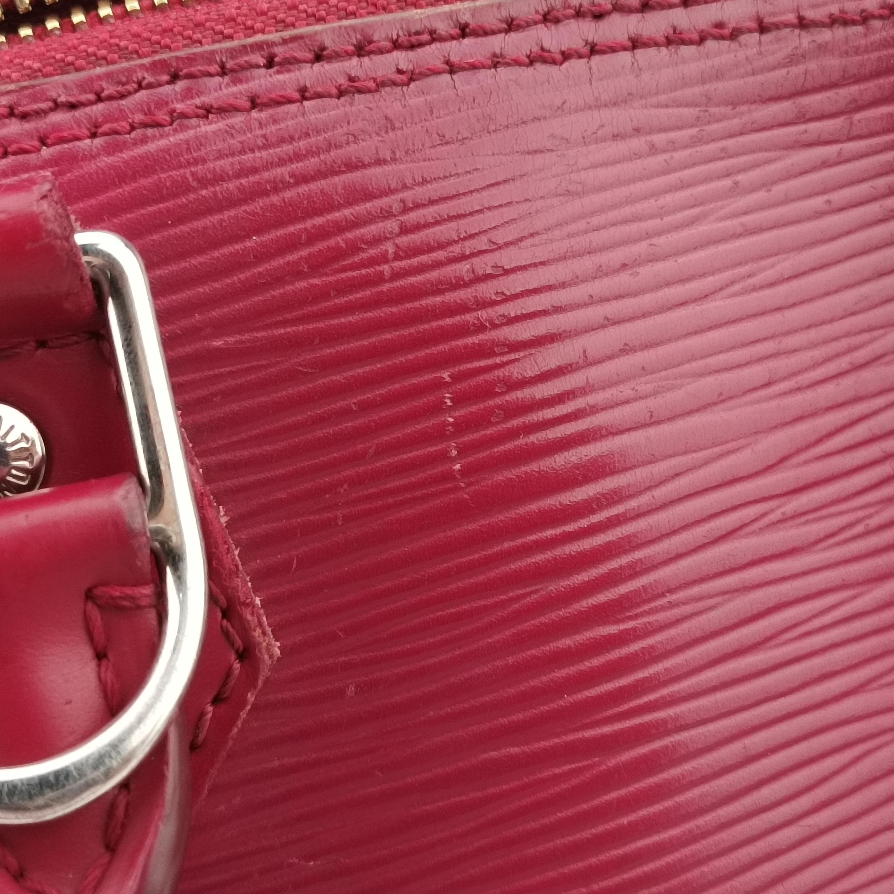 Pre-owned Louis Vuitton ALMA PM CARMIN Epi M4058E handbag | stylenewstar
