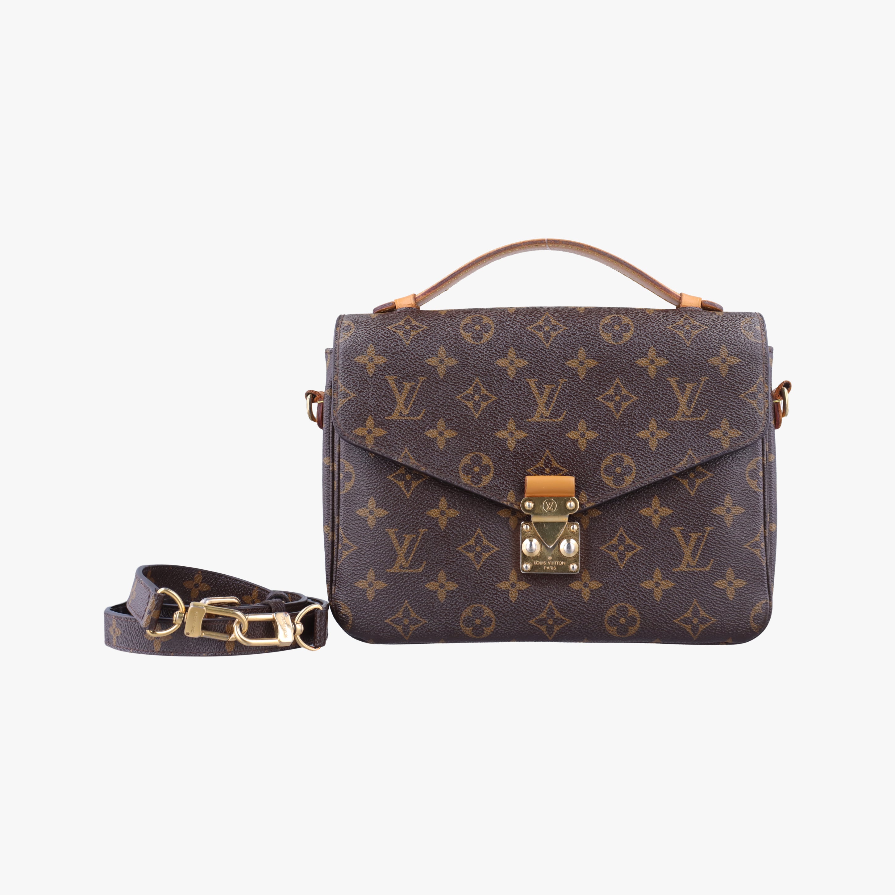 Pre-owned Louis Vuitton Pochette Metis MM Brown Monogram Canvas M44875 shoulderbag | stylenewstar
