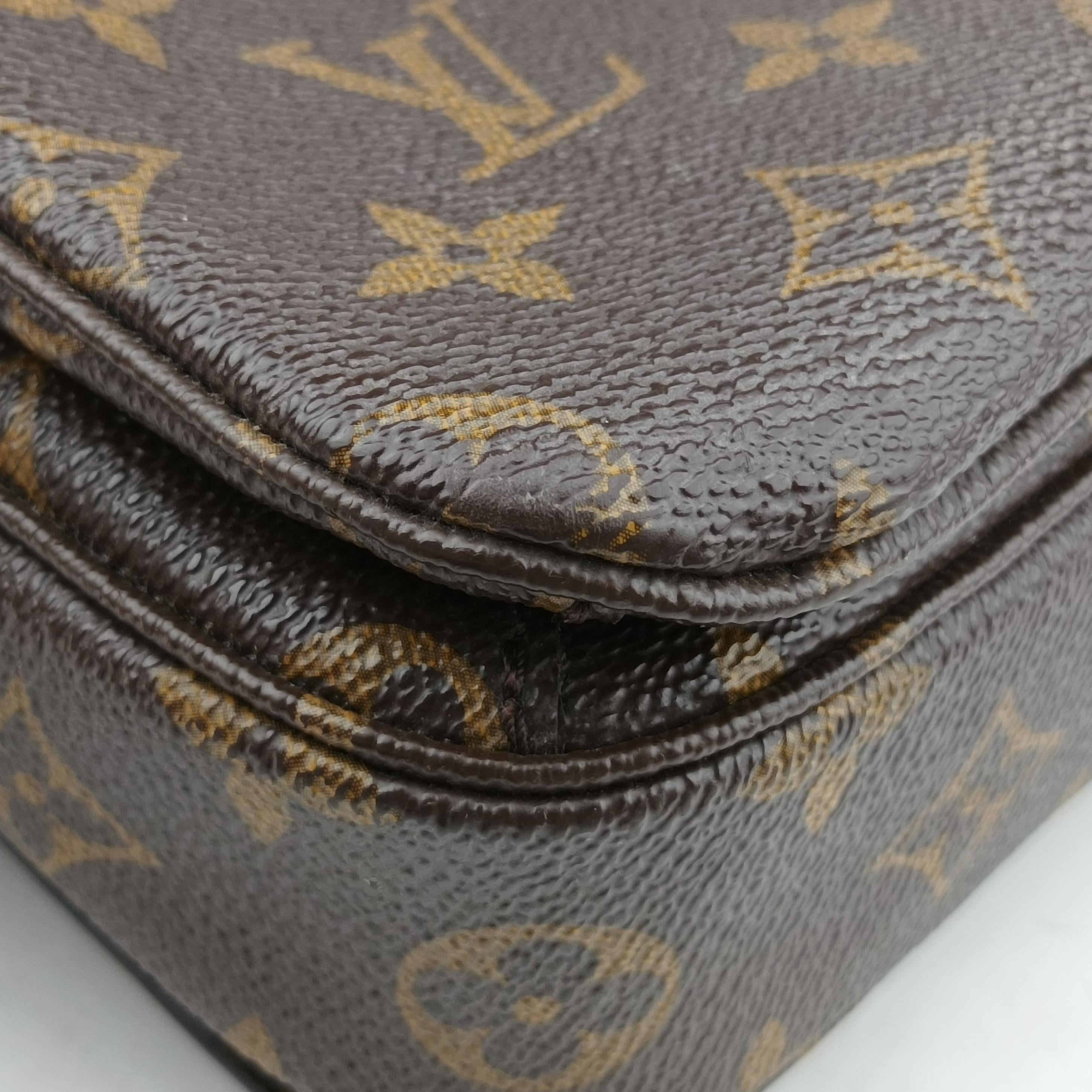 Pre-owned Louis Vuitton Pochette Metis MM Brown Monogram Canvas M44875 shoulderbag | stylenewstar