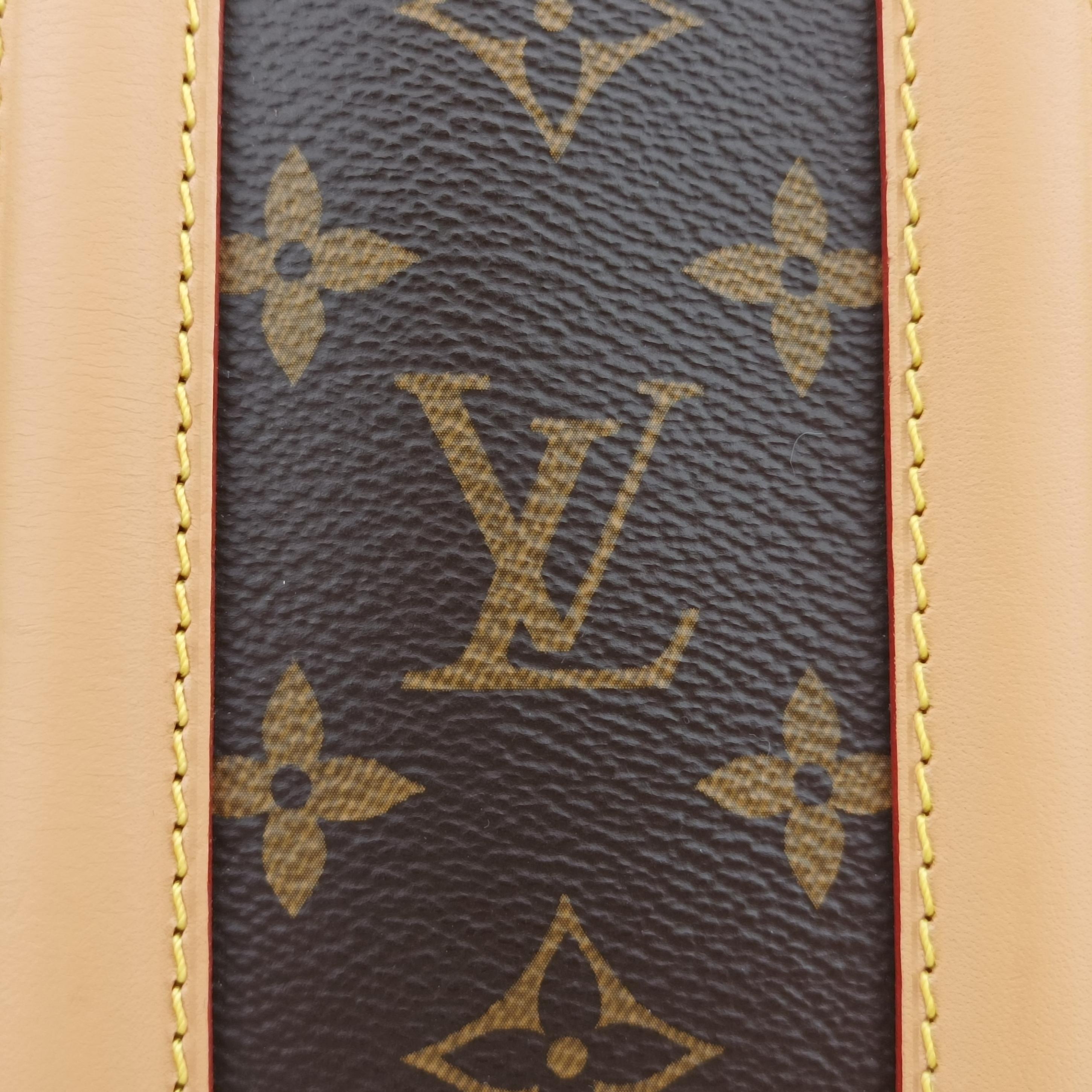 Pre-owned Louis Vuitton Varisette BB brown Monogram Canvas×calf leather M44804 shoulderbag | stylenewstar