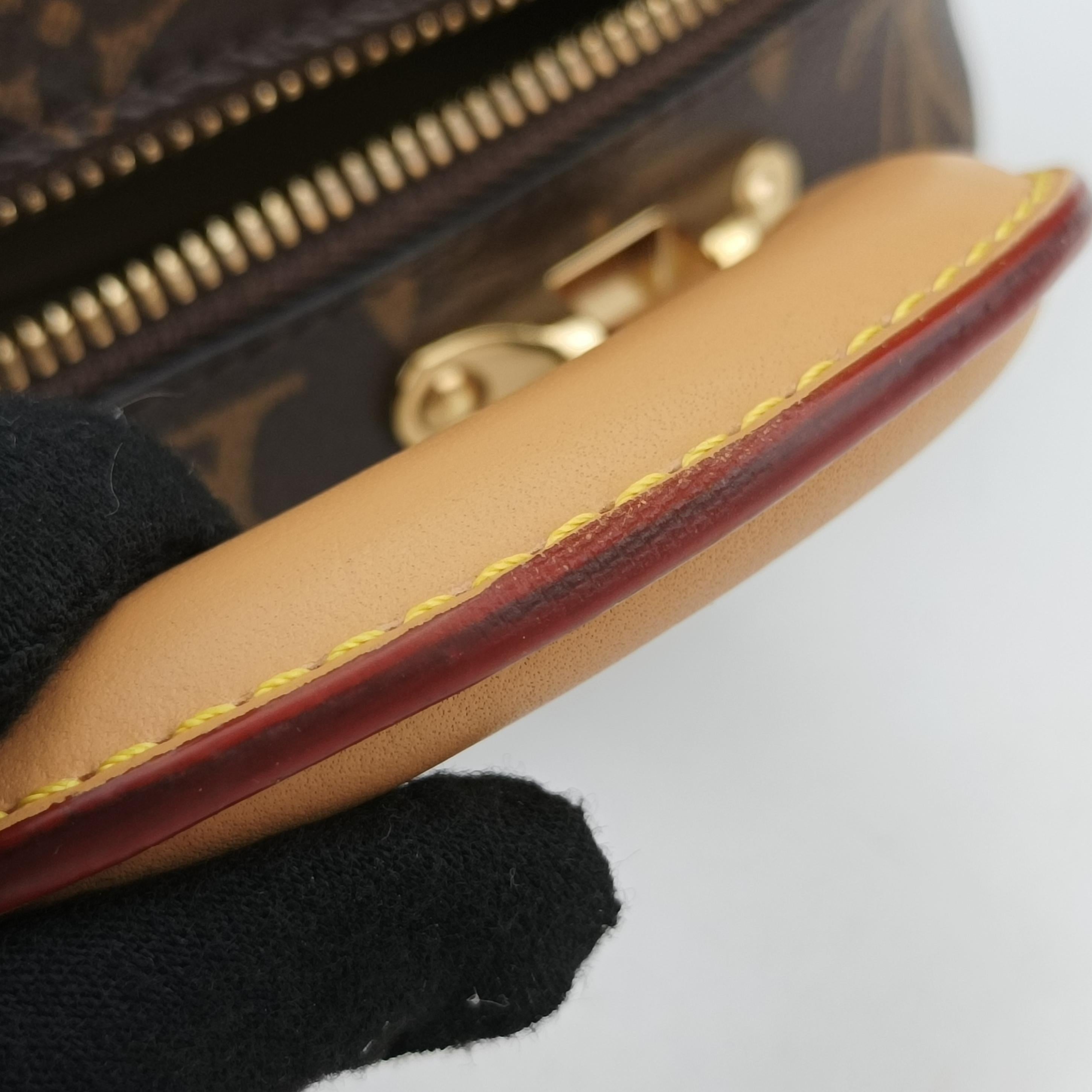 Pre-owned Louis Vuitton Varisette BB brown Monogram Canvas×calf leather M44804 shoulderbag | stylenewstar