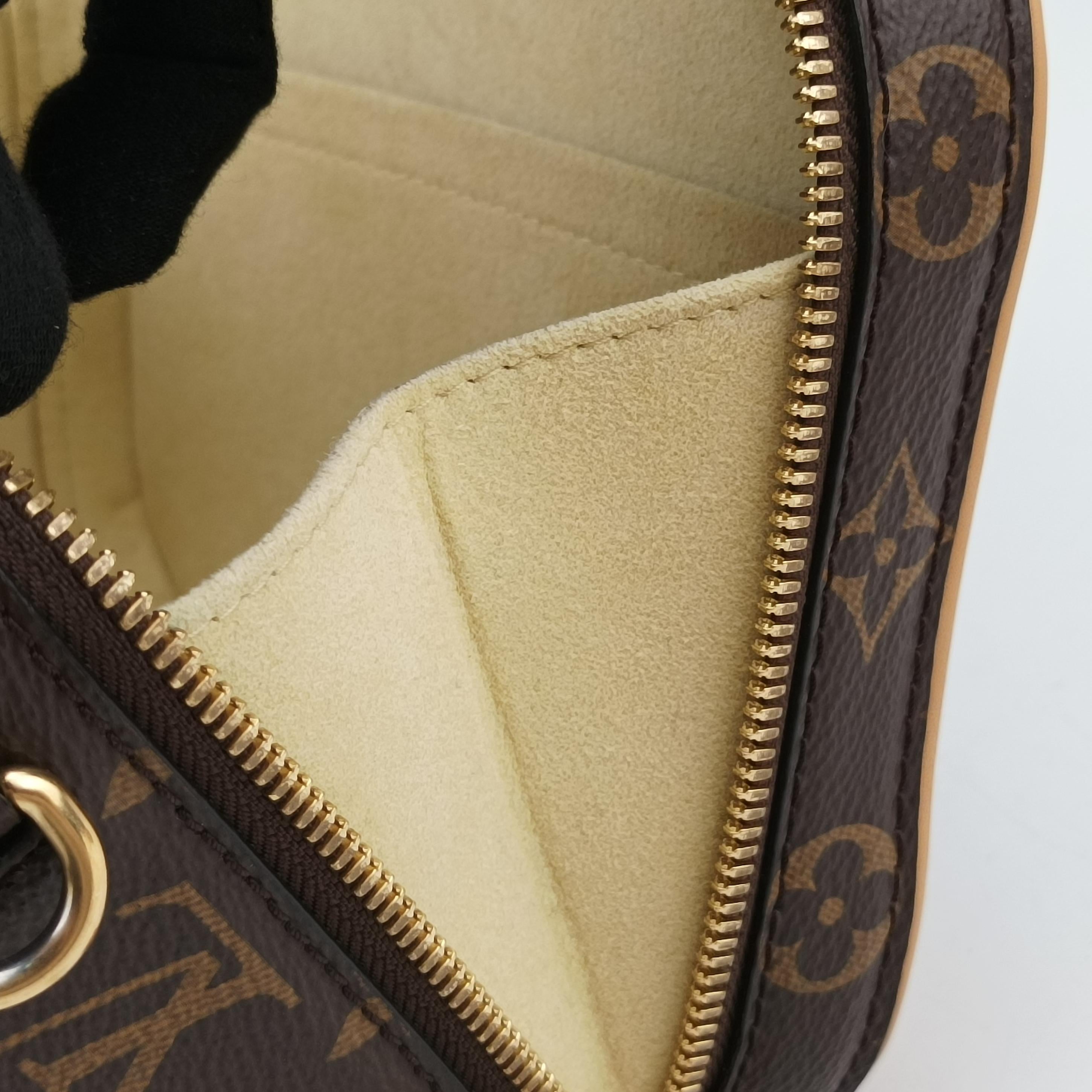 Pre-owned Louis Vuitton Varisette BB brown Monogram Canvas×calf leather M44804 shoulderbag | stylenewstar