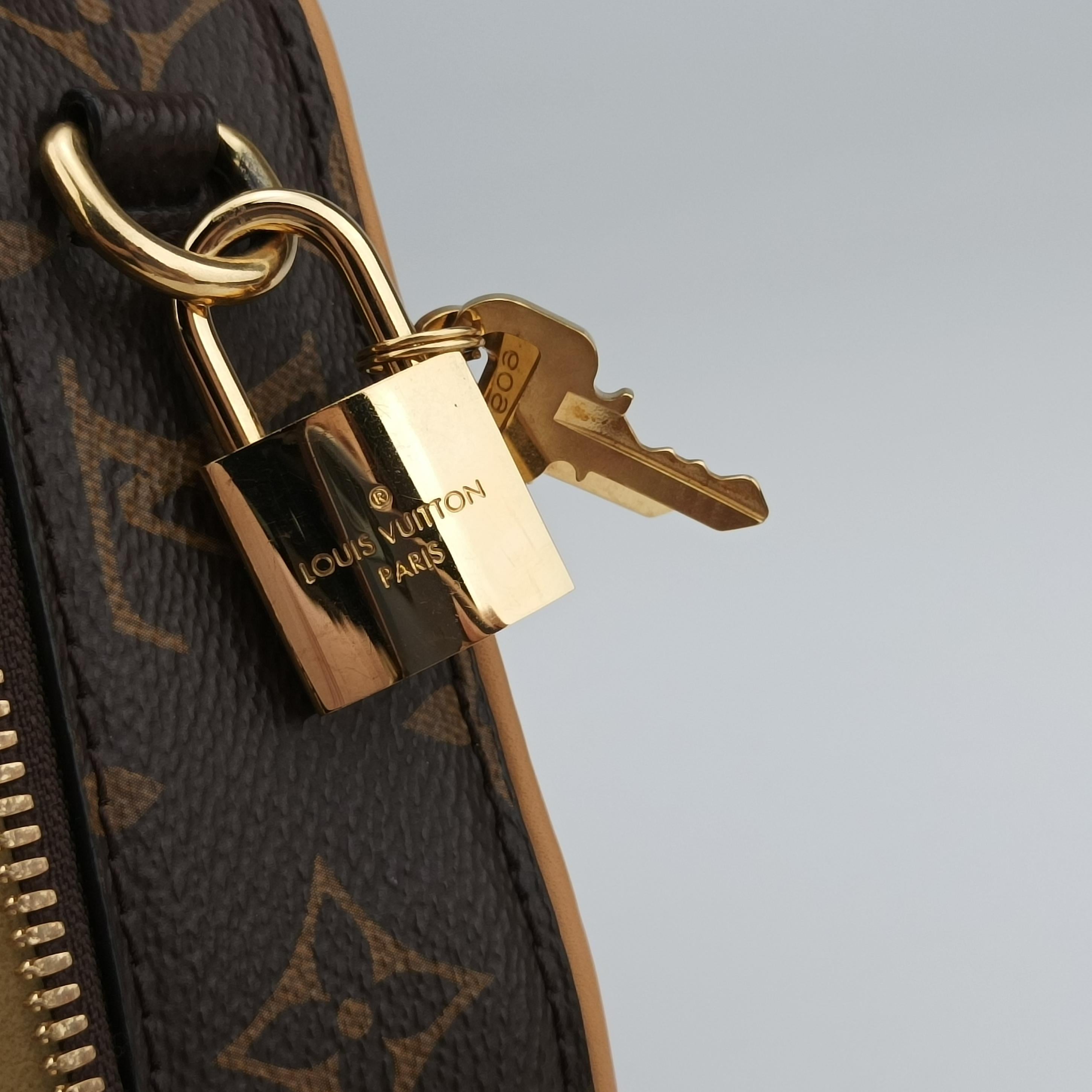 Pre-owned Louis Vuitton Varisette BB brown Monogram Canvas×calf leather M44804 shoulderbag | stylenewstar