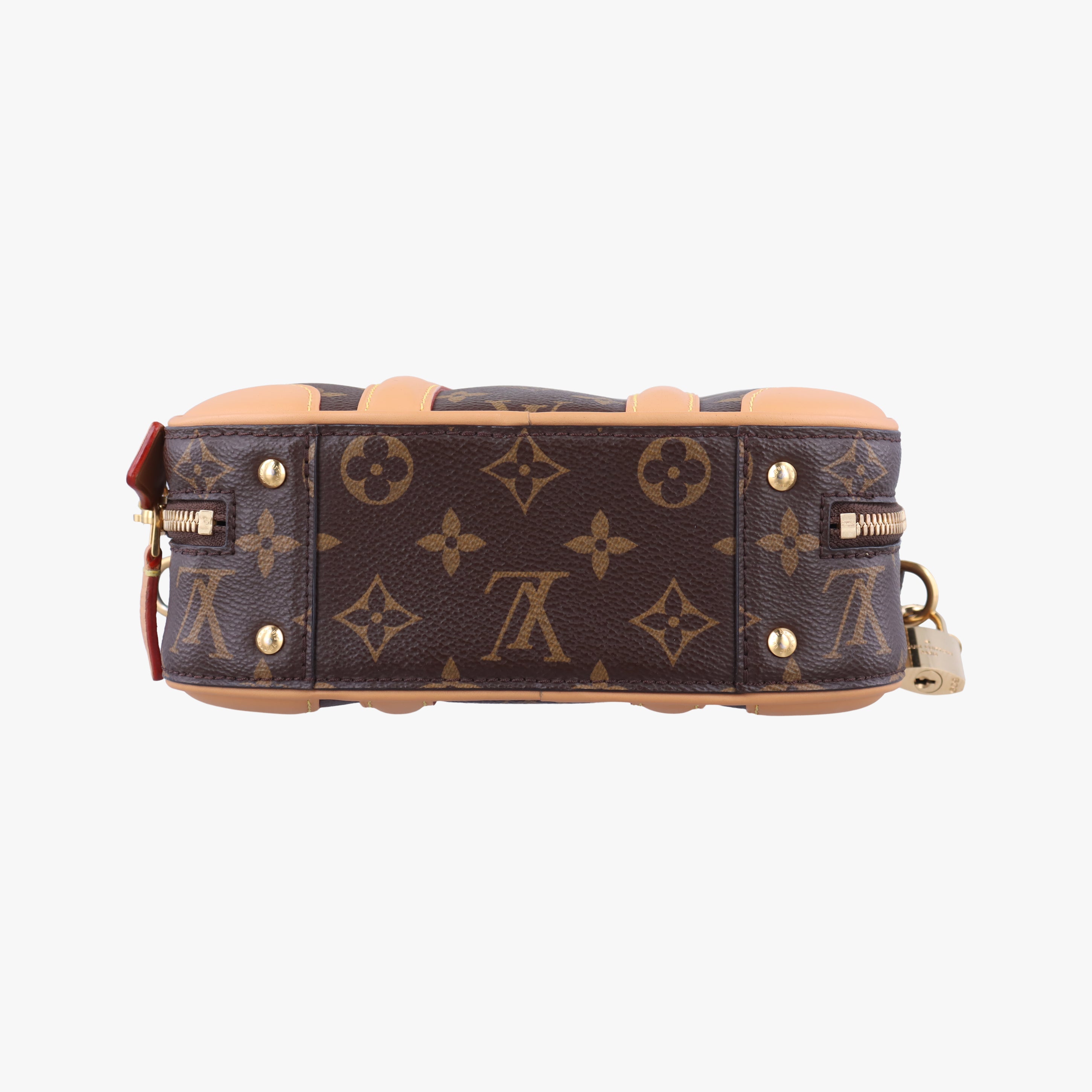 Pre-owned Louis Vuitton Varisette BB brown Monogram Canvas×calf leather M44804 shoulderbag | stylenewstar
