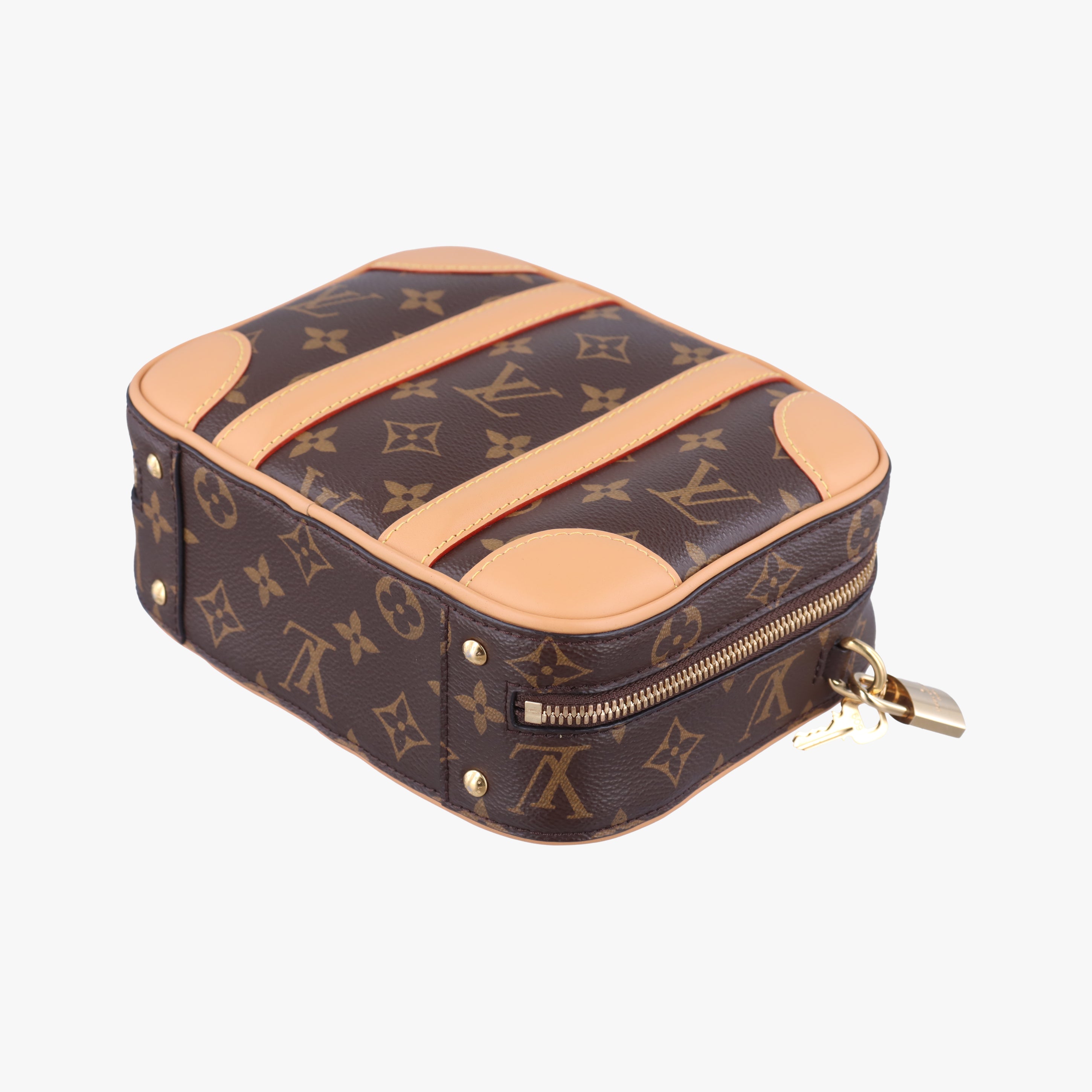 Pre-owned Louis Vuitton Varisette BB brown Monogram Canvas×calf leather M44804 shoulderbag | stylenewstar