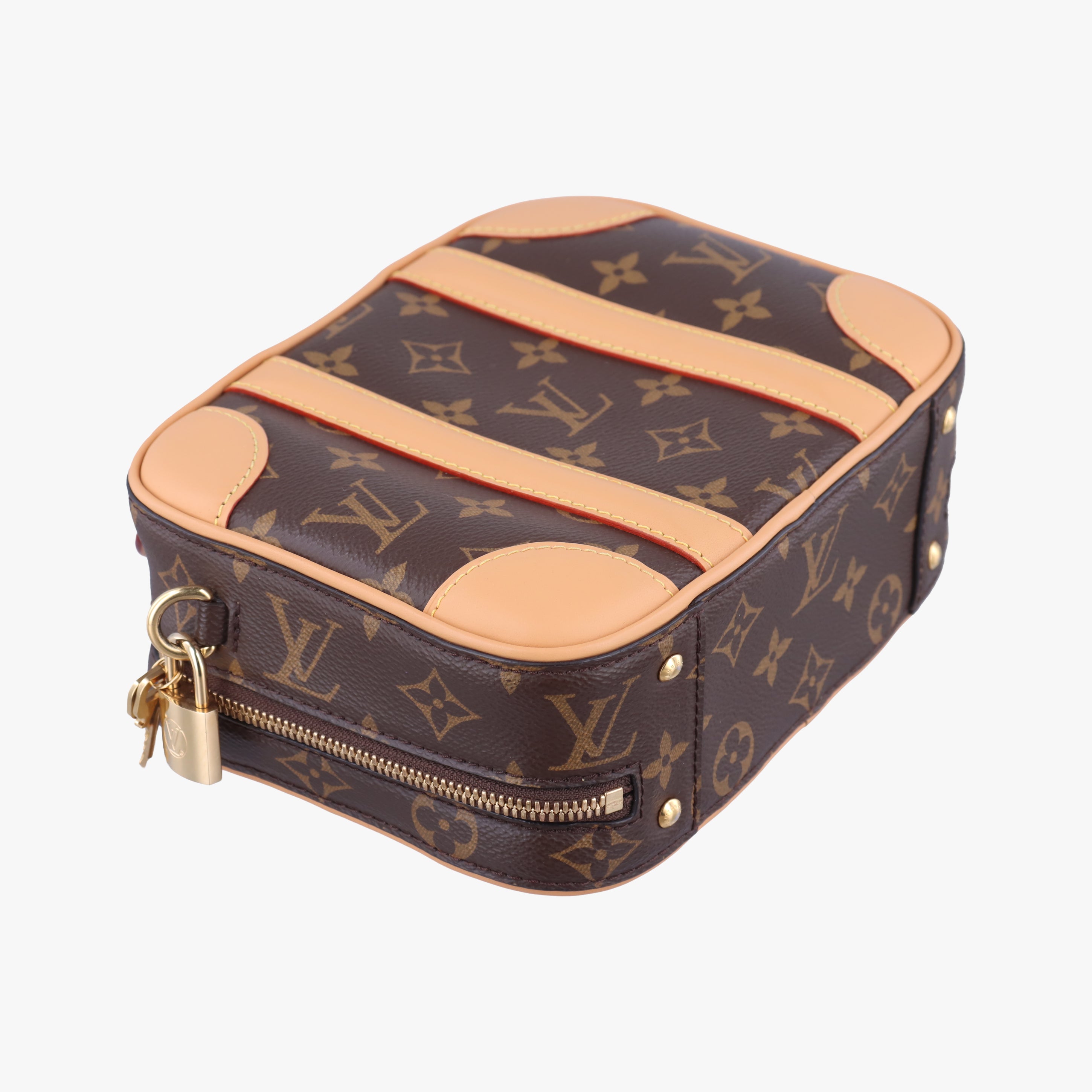 Pre-owned Louis Vuitton Varisette BB brown Monogram Canvas×calf leather M44804 shoulderbag | stylenewstar