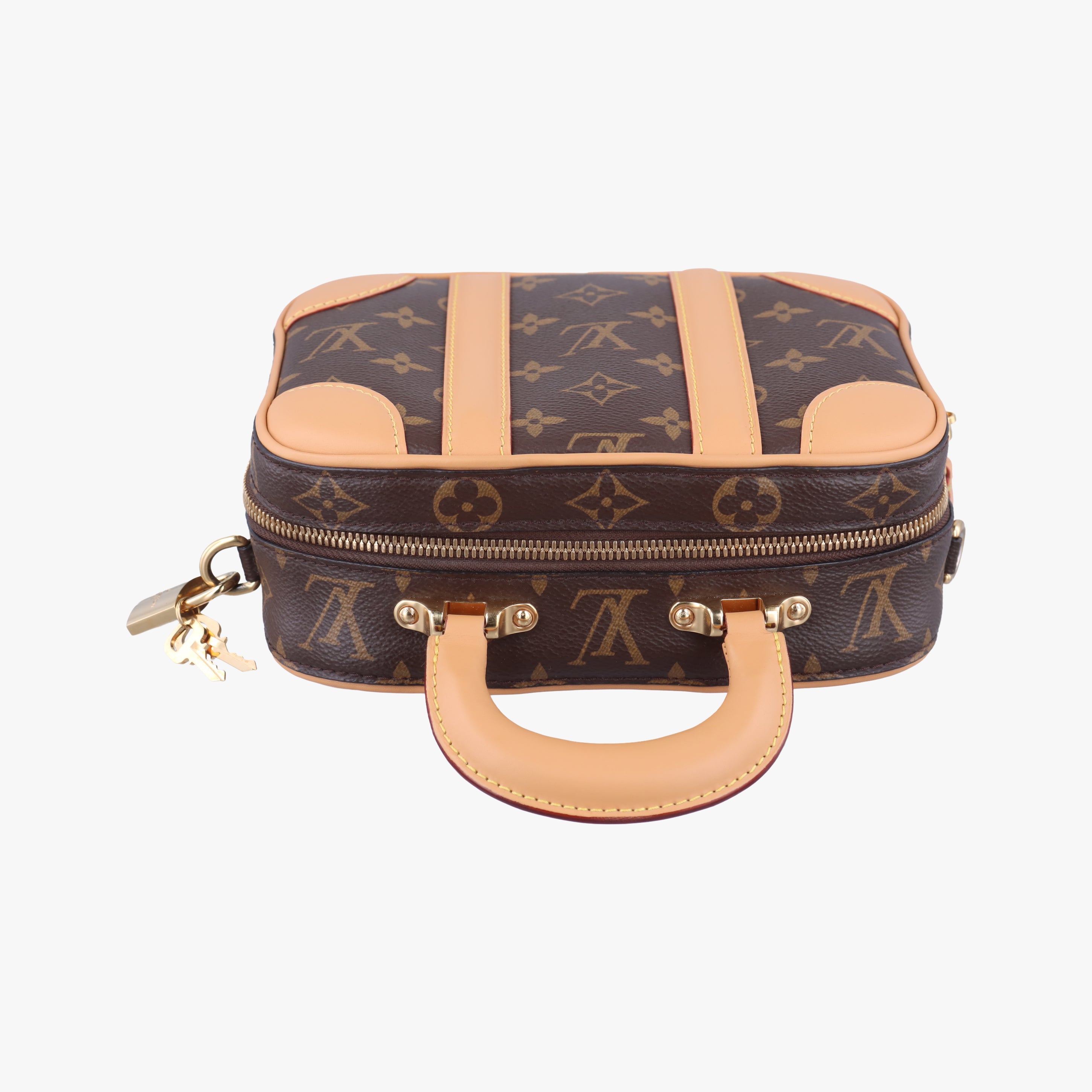 Pre-owned Louis Vuitton Varisette BB brown Monogram Canvas×calf leather M44804 shoulderbag | stylenewstar