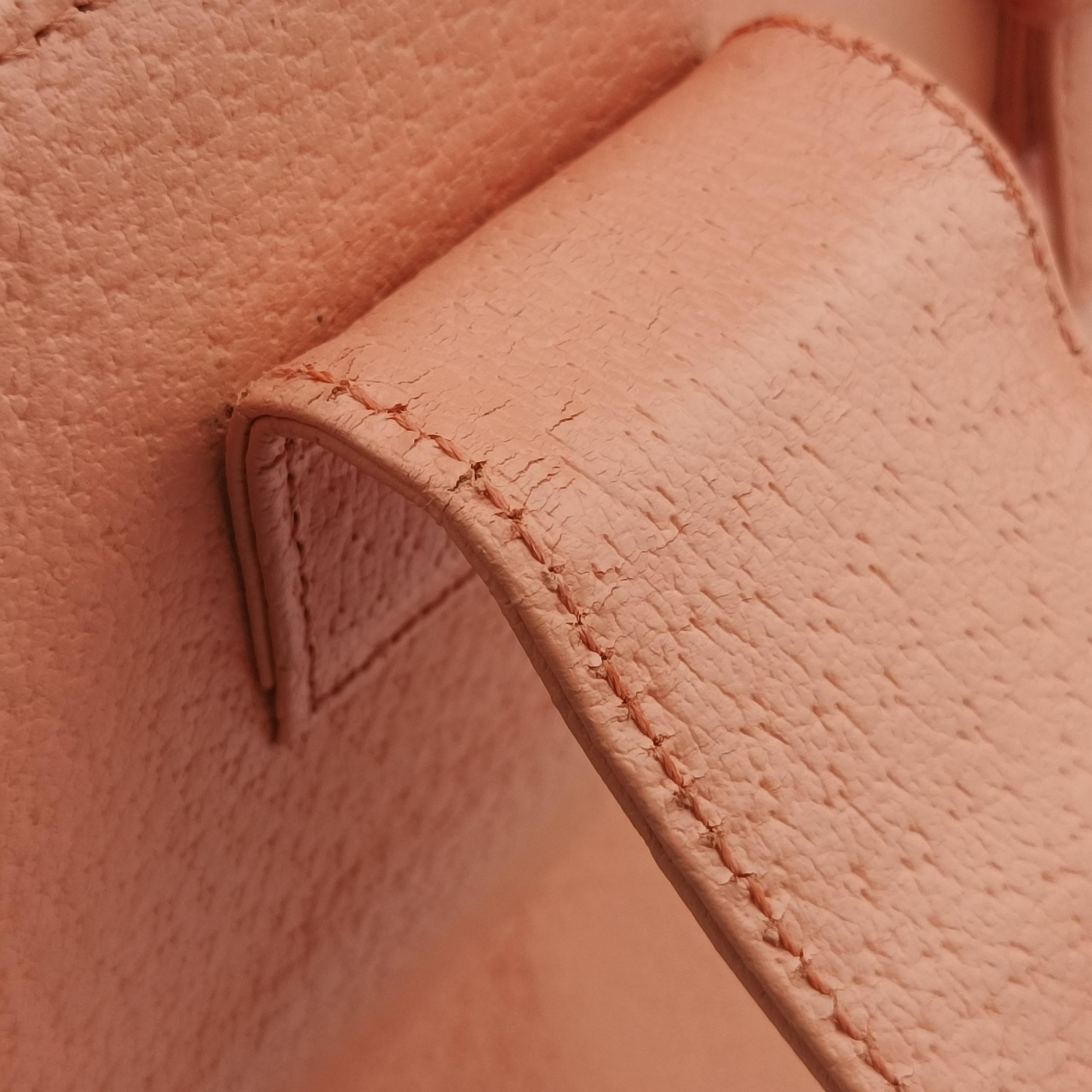 Pre-owned Fendi FF Zucca Orange Leather 101633 handbag | stylenewstar