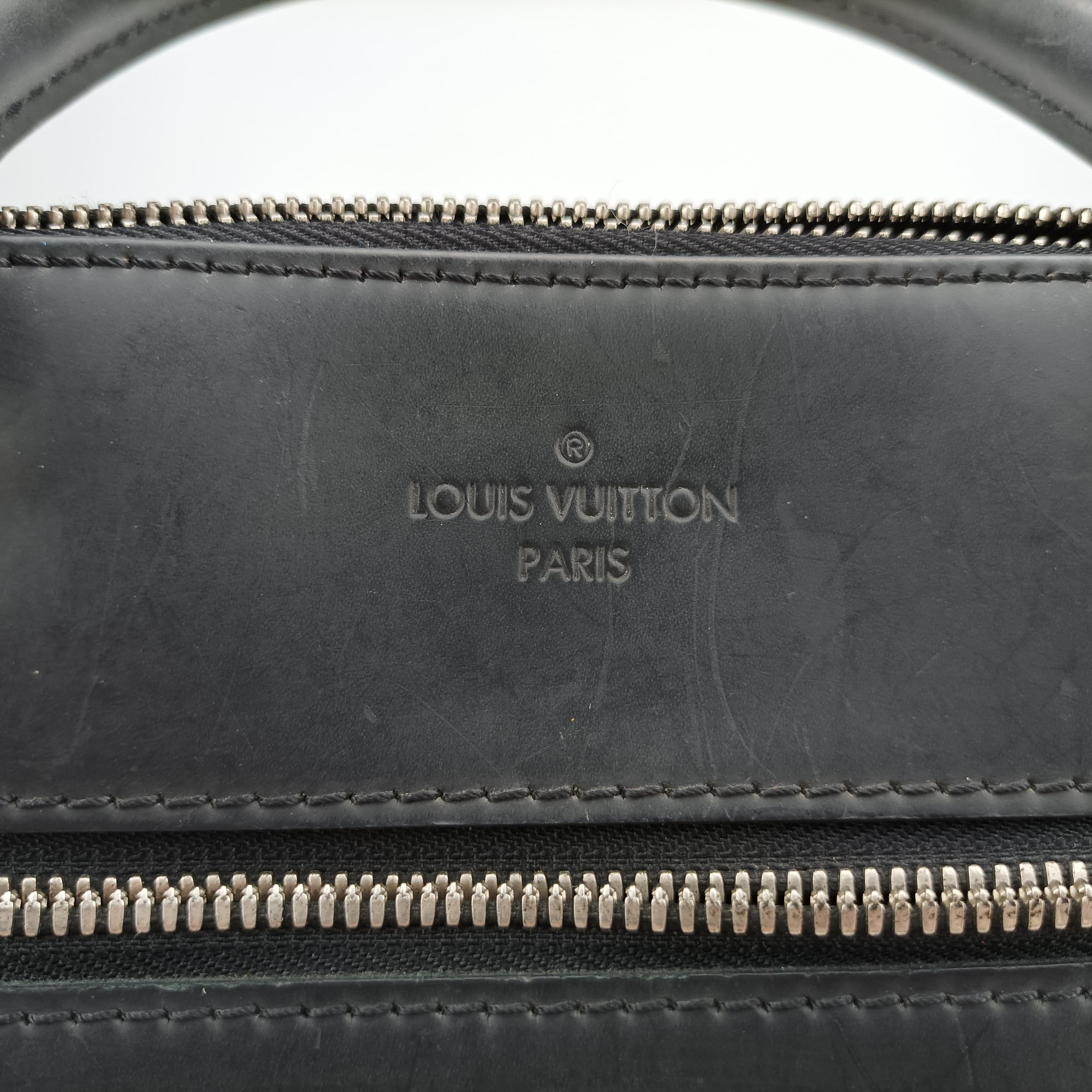Pre-owned Louis Vuitton Porte-Documents Jour NM Noir Damier Graphite N48260 handbag | stylenewstar