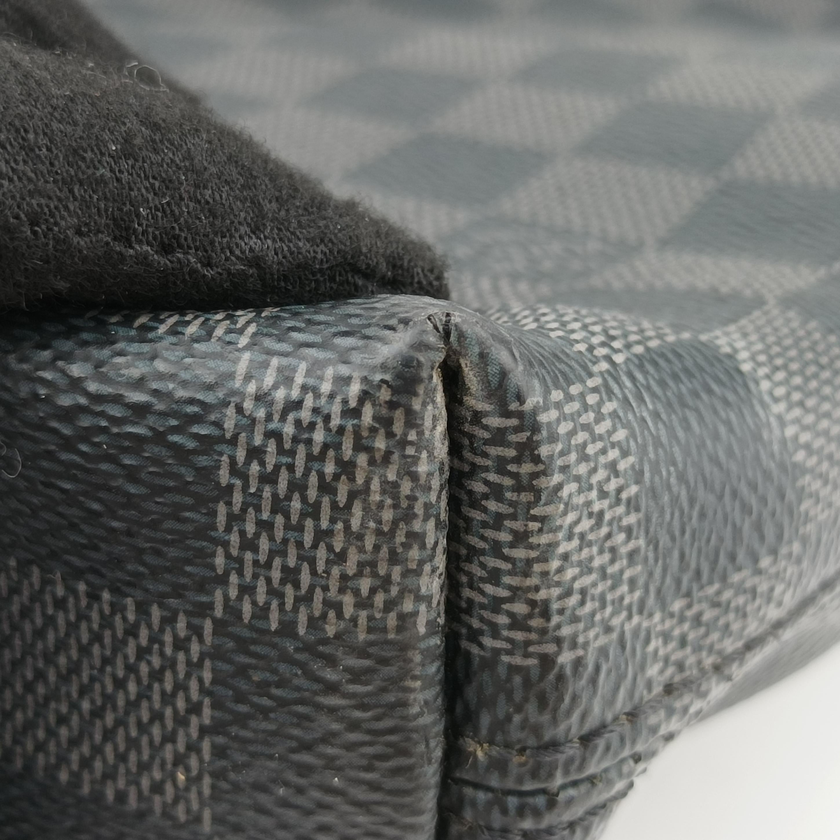 Pre-owned Louis Vuitton Porte-Documents Jour NM Noir Damier Graphite N48260 handbag | stylenewstar