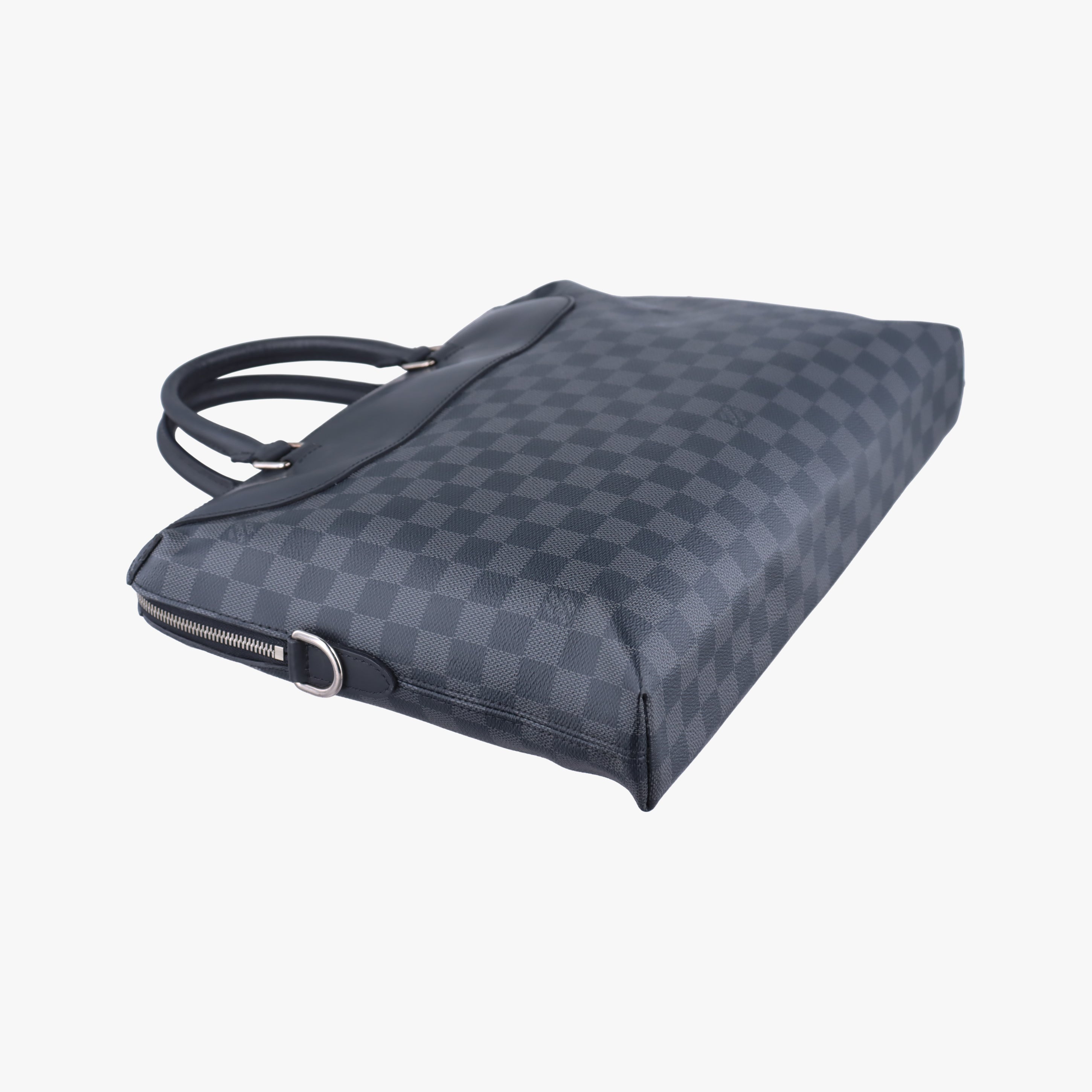 Pre-owned Louis Vuitton Porte-Documents Jour NM Noir Damier Graphite N48260 handbag | stylenewstar