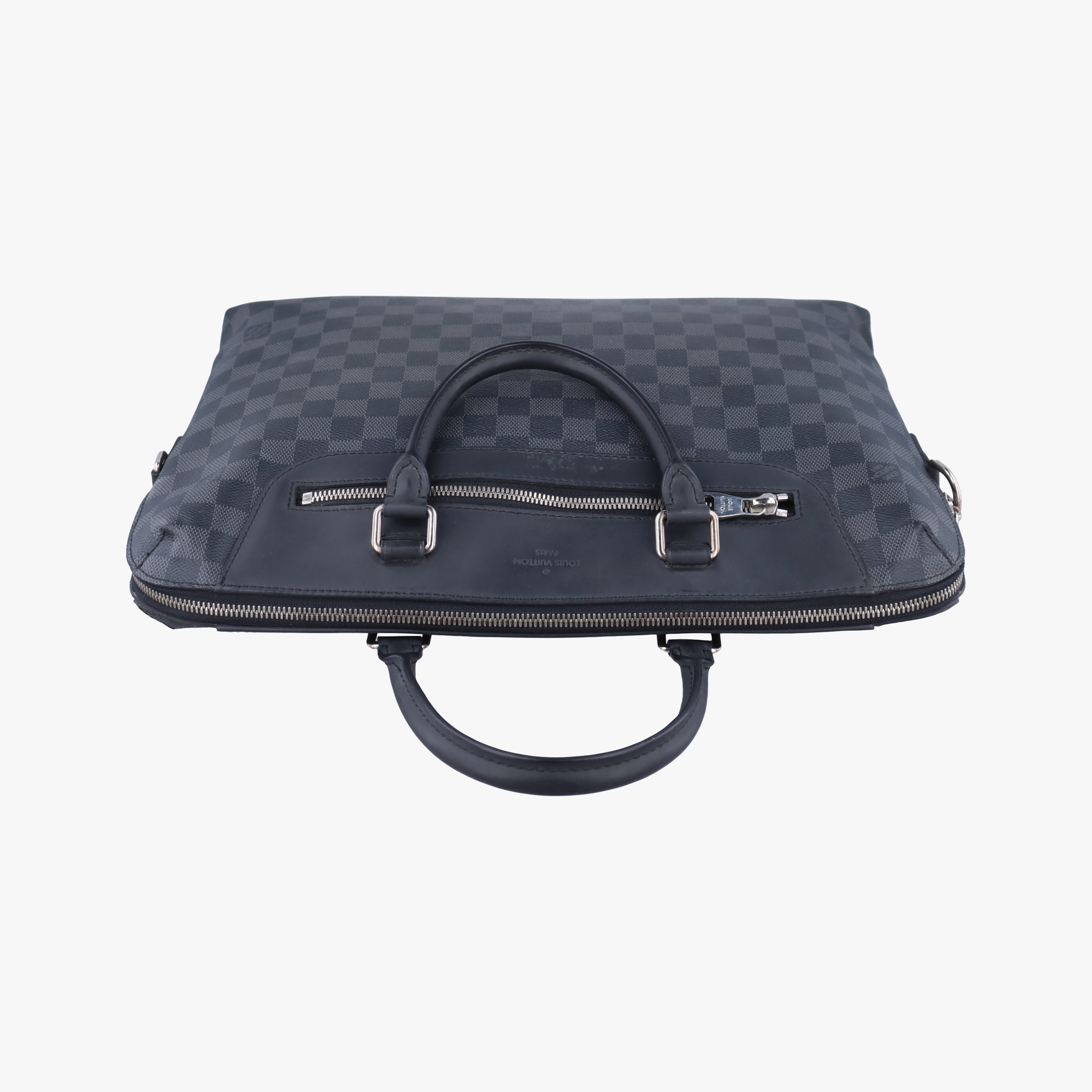Pre-owned Louis Vuitton Porte-Documents Jour NM Noir Damier Graphite N48260 handbag | stylenewstar